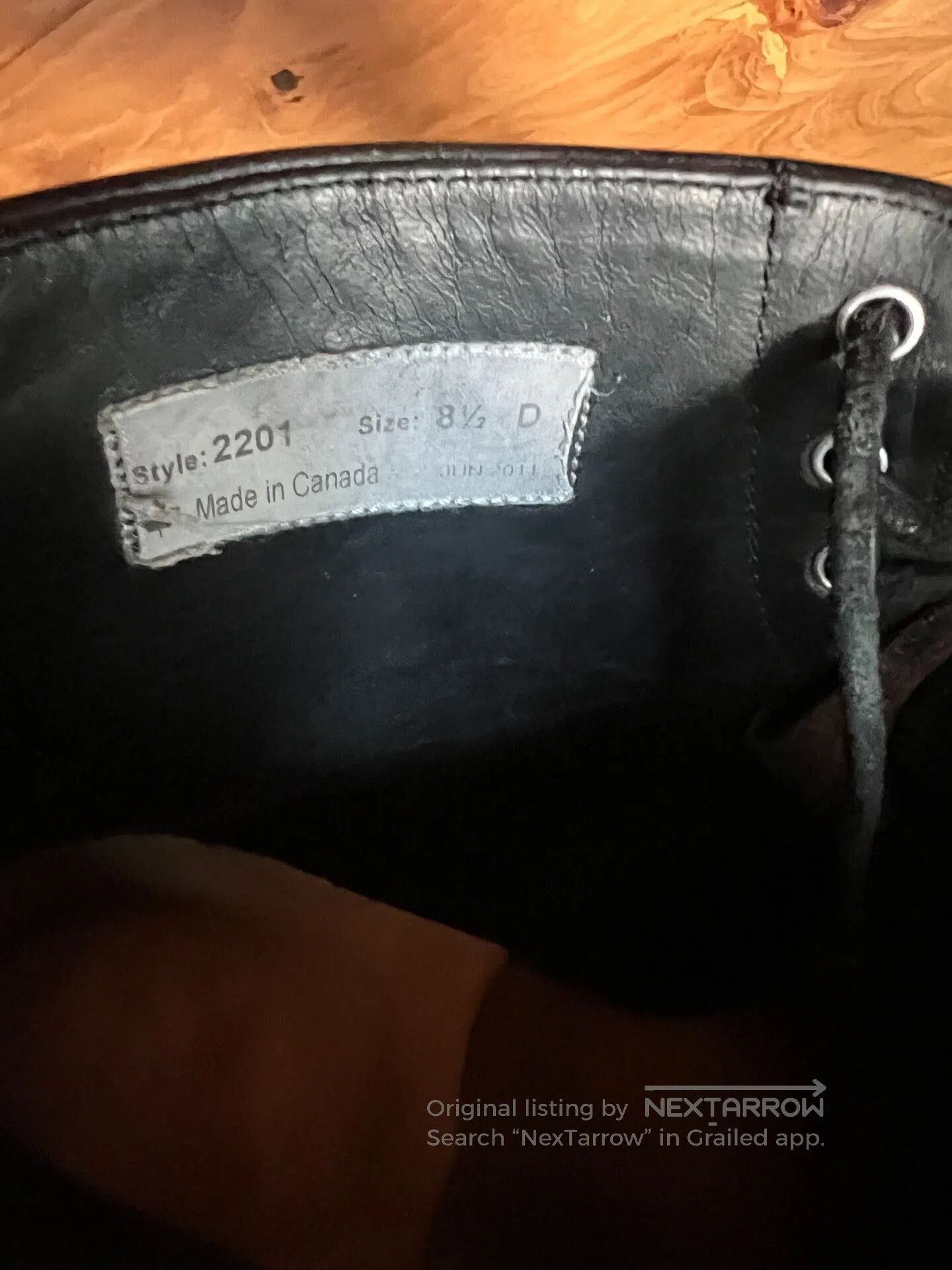 Yuketen Yuketen Black Leather Tea Core Soldier Boots. Size US 8.5 / EU 41-42 - 8 Thumbnail