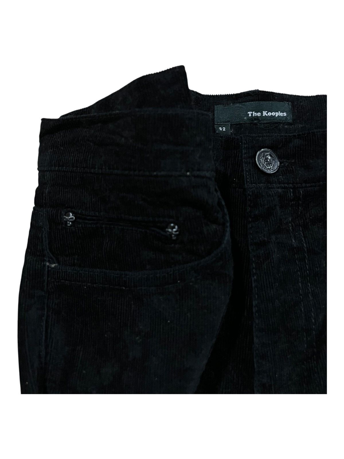 The Kooples AW12 The Kooples UK Skulls Logo Button Corduroy Jeans Pants Size US 32 / EU 48 - 2 Thumbnail