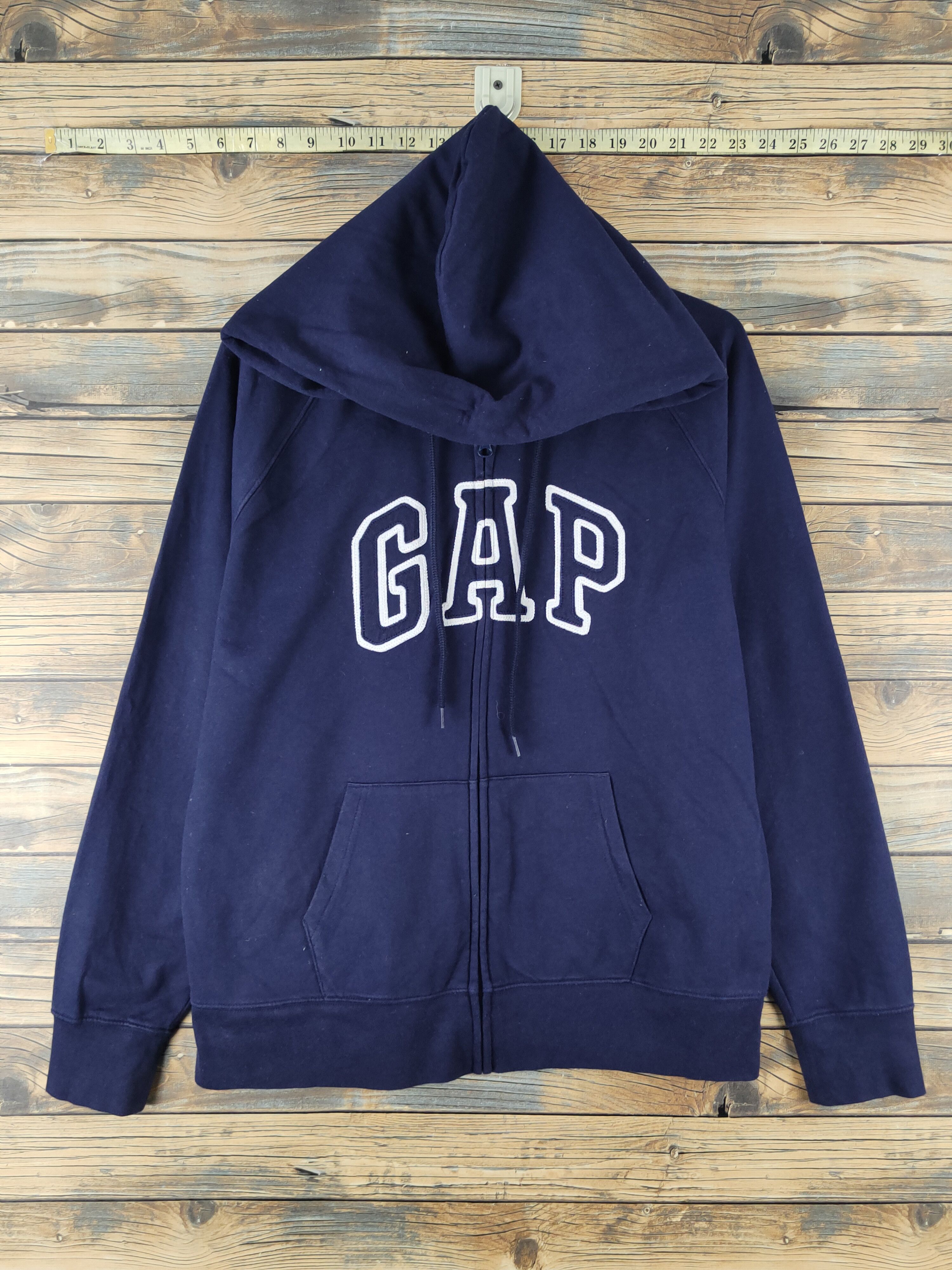 Gap × Vintage DL Gap Navy Hoodie Sweaters #2516 Size US XL / EU 56 / 4 - 1 Thumbnail