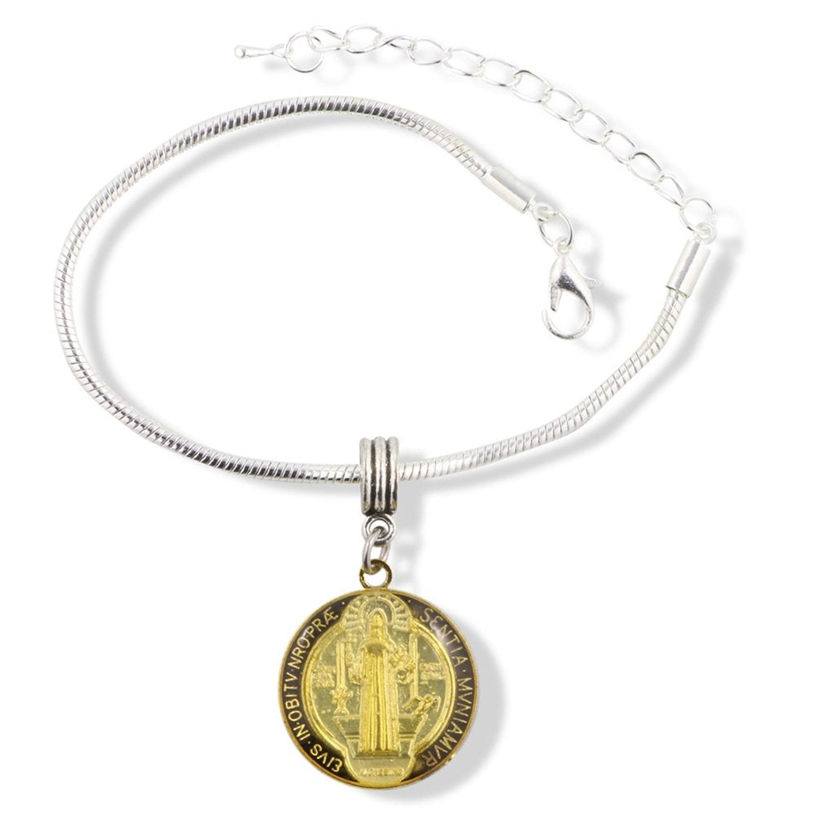 & Other Stories Saint Benedict Coloured Snake Chain Charm Bracelet Size ONE SIZE - 2 Thumbnail