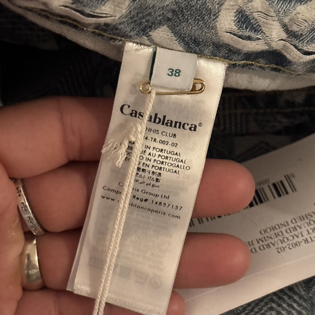 Casablanca Casablanca Monogram Indigo Jeans Size 38 Brand New Size US 38 / EU 54 - 7 Thumbnail