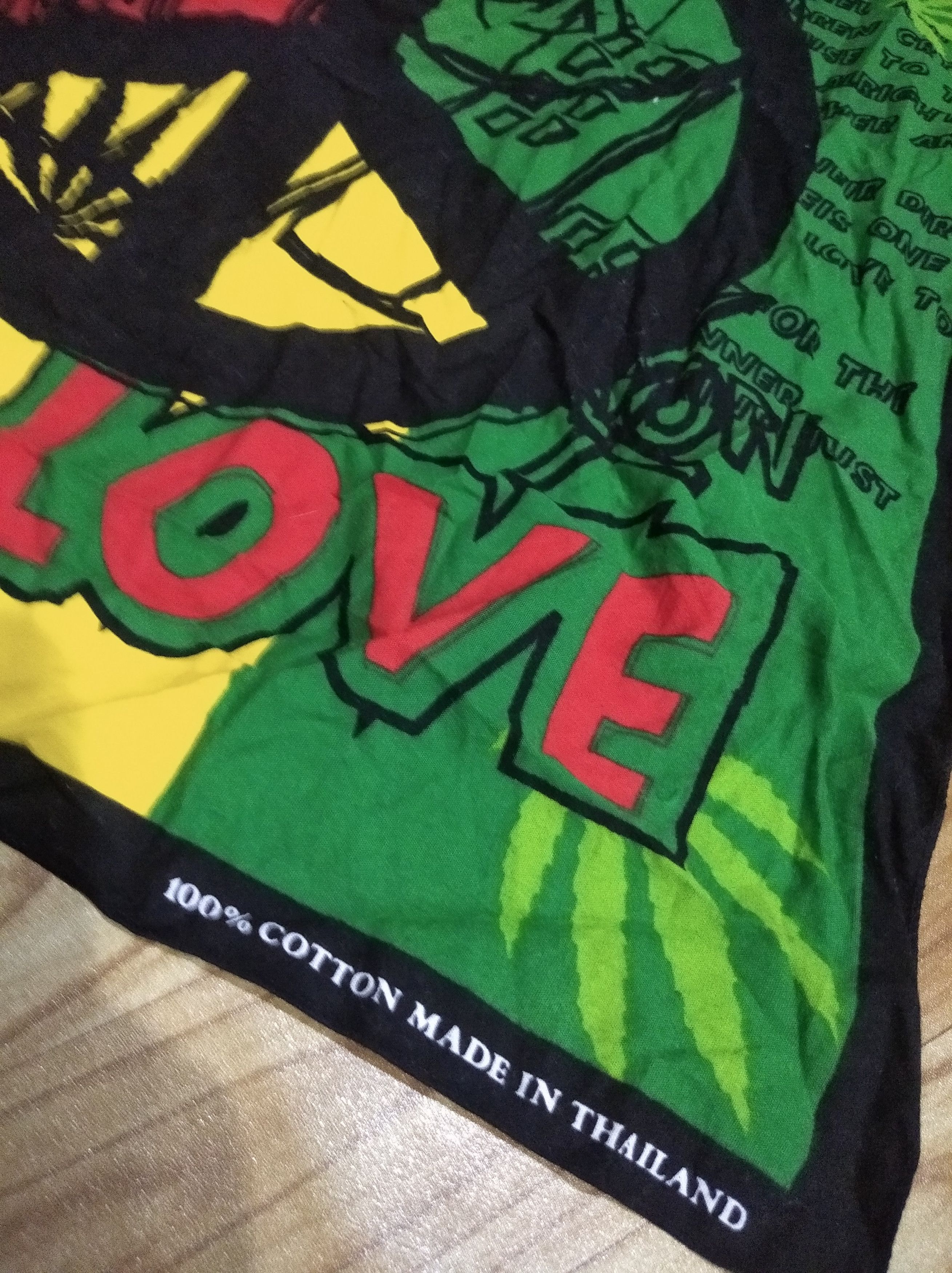 Bob Marley × Vintage Bob Marley one love handkerchief bandana Size ONE SIZE - 3 Thumbnail