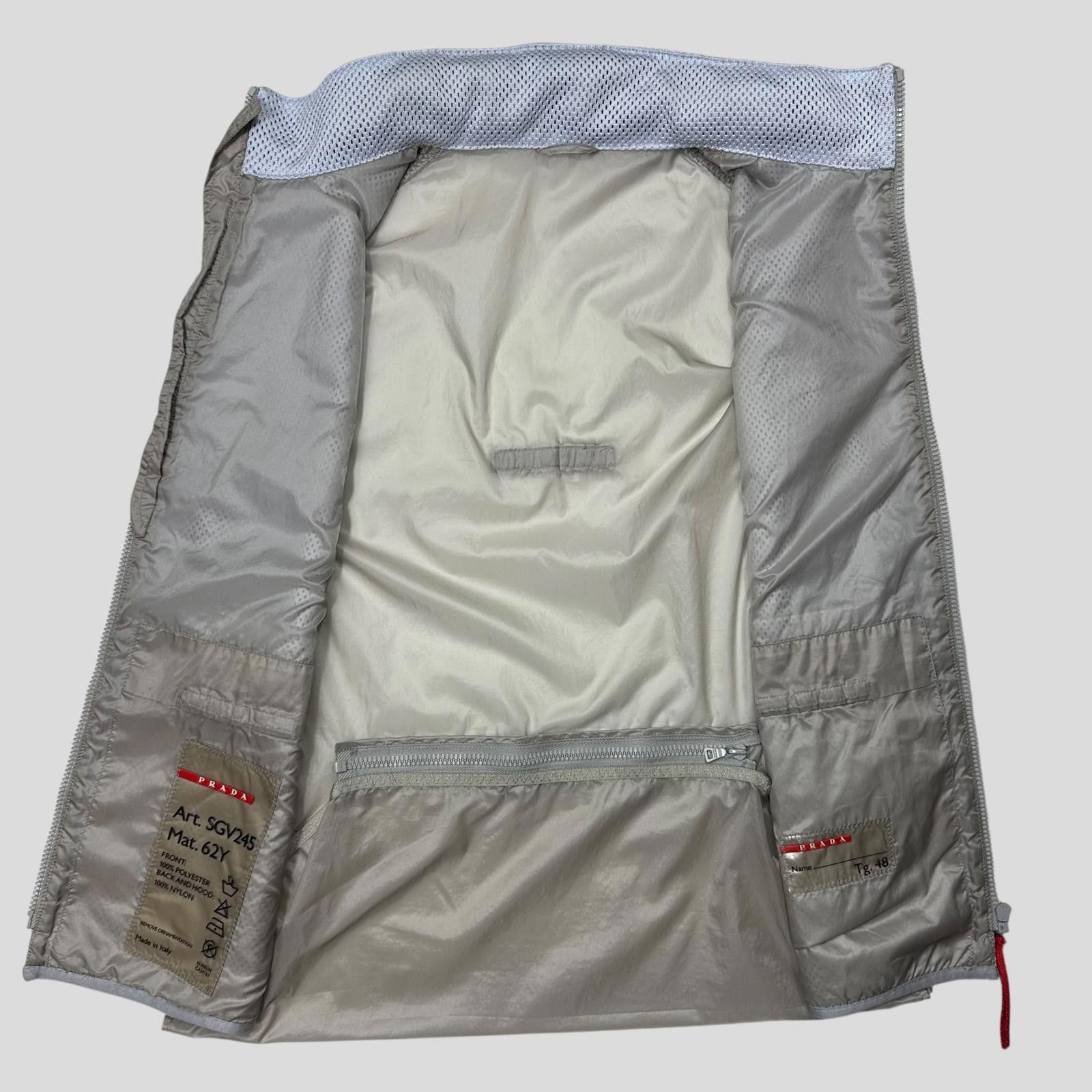 Prada Prada Sport SS00 Gel Seam Convertible Mesh Gilet - IT48 Size US M / EU 48-50 / 2 - 8 Thumbnail