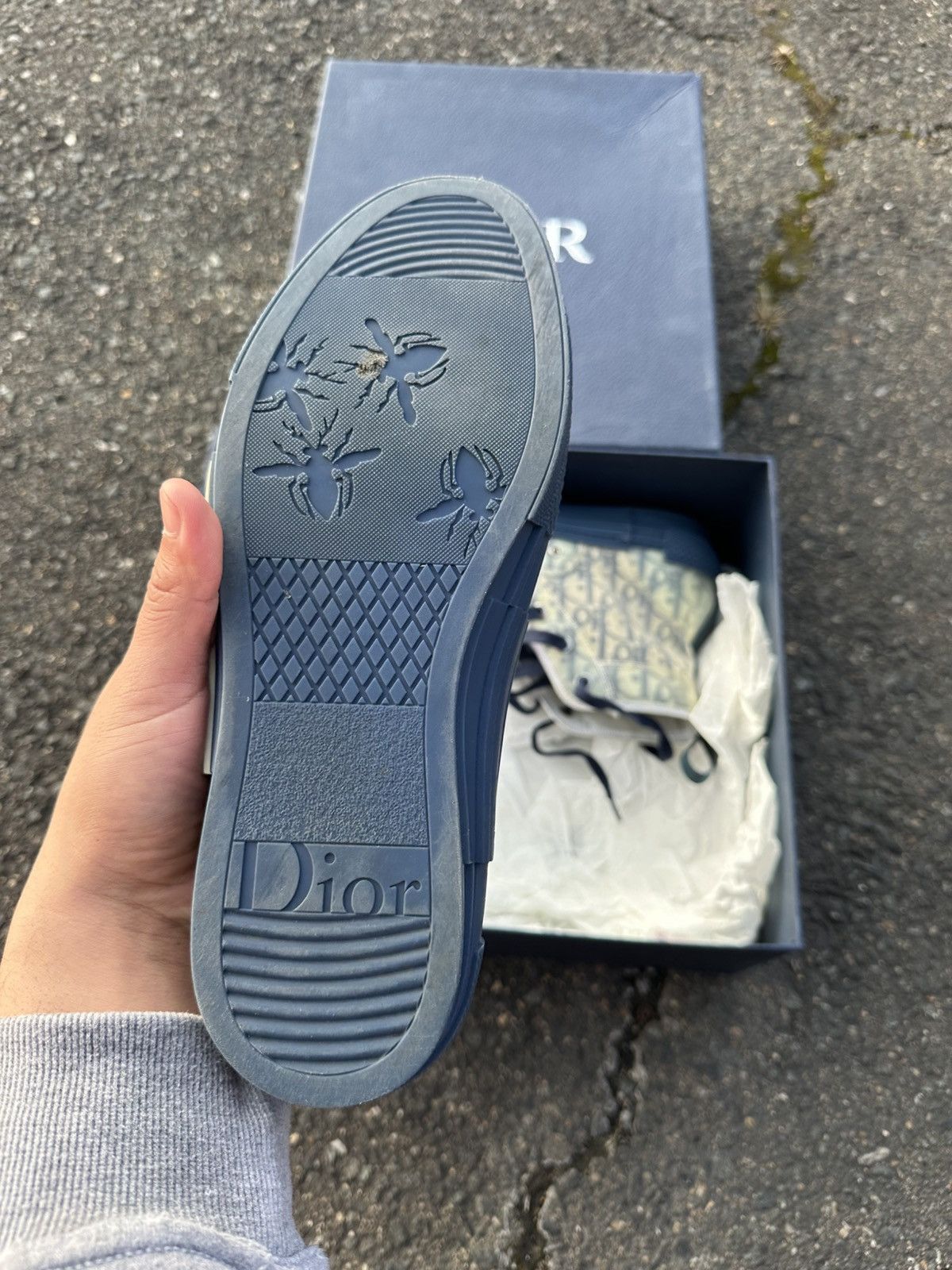 Dior Dior B23 White/Blue Size US 8 / EU 41 - 5 Thumbnail