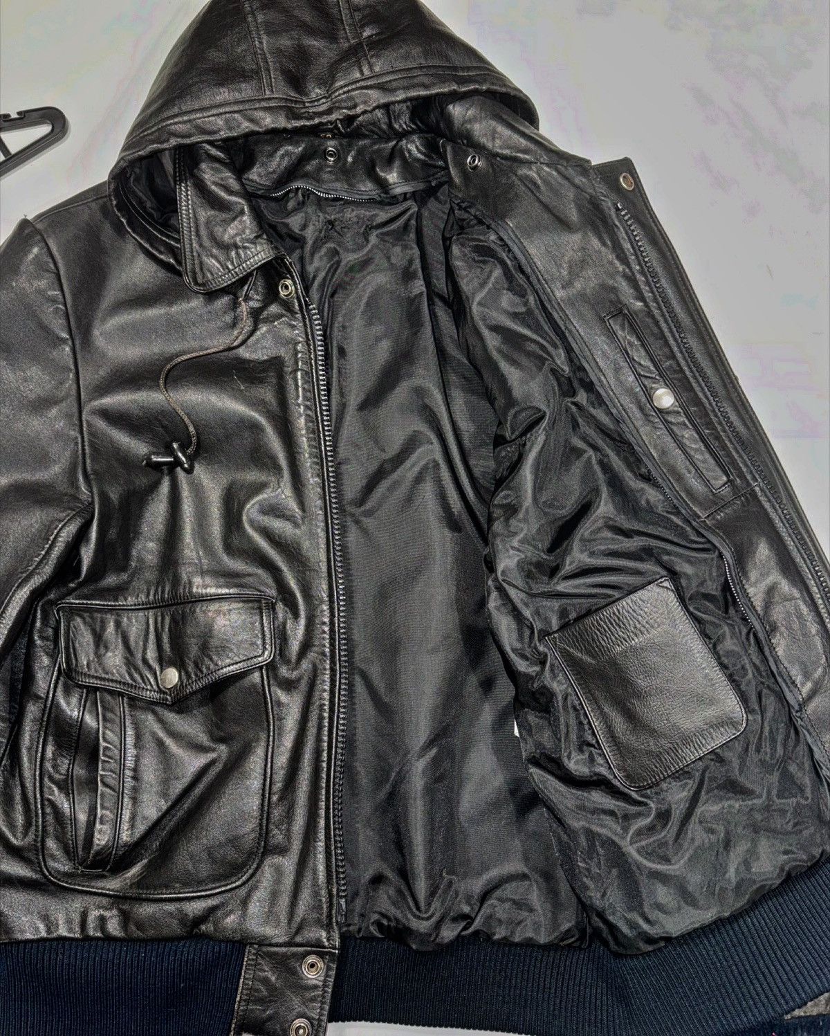 Japanese Brand Vintage leather jacket aviator bomber like avirex schott Size US L / EU 52-54 / 3 - 2 Thumbnail