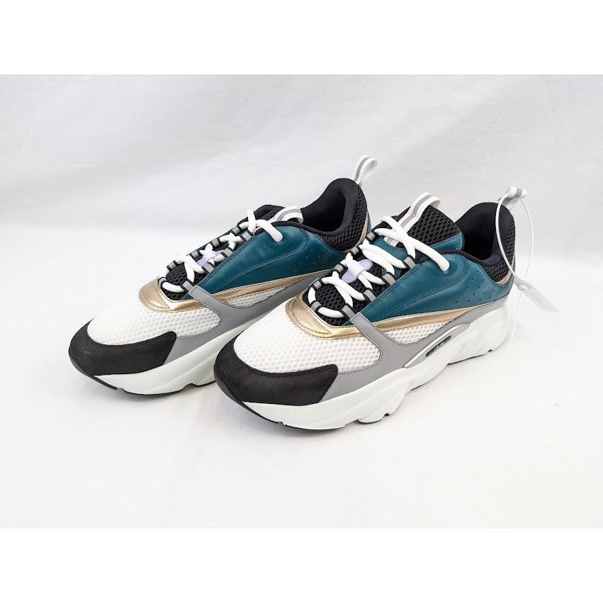 Dior o1rshd1 B22 Calf Mesh Sneakers in Water Green Size US 13 / EU 46 - 19 Thumbnail