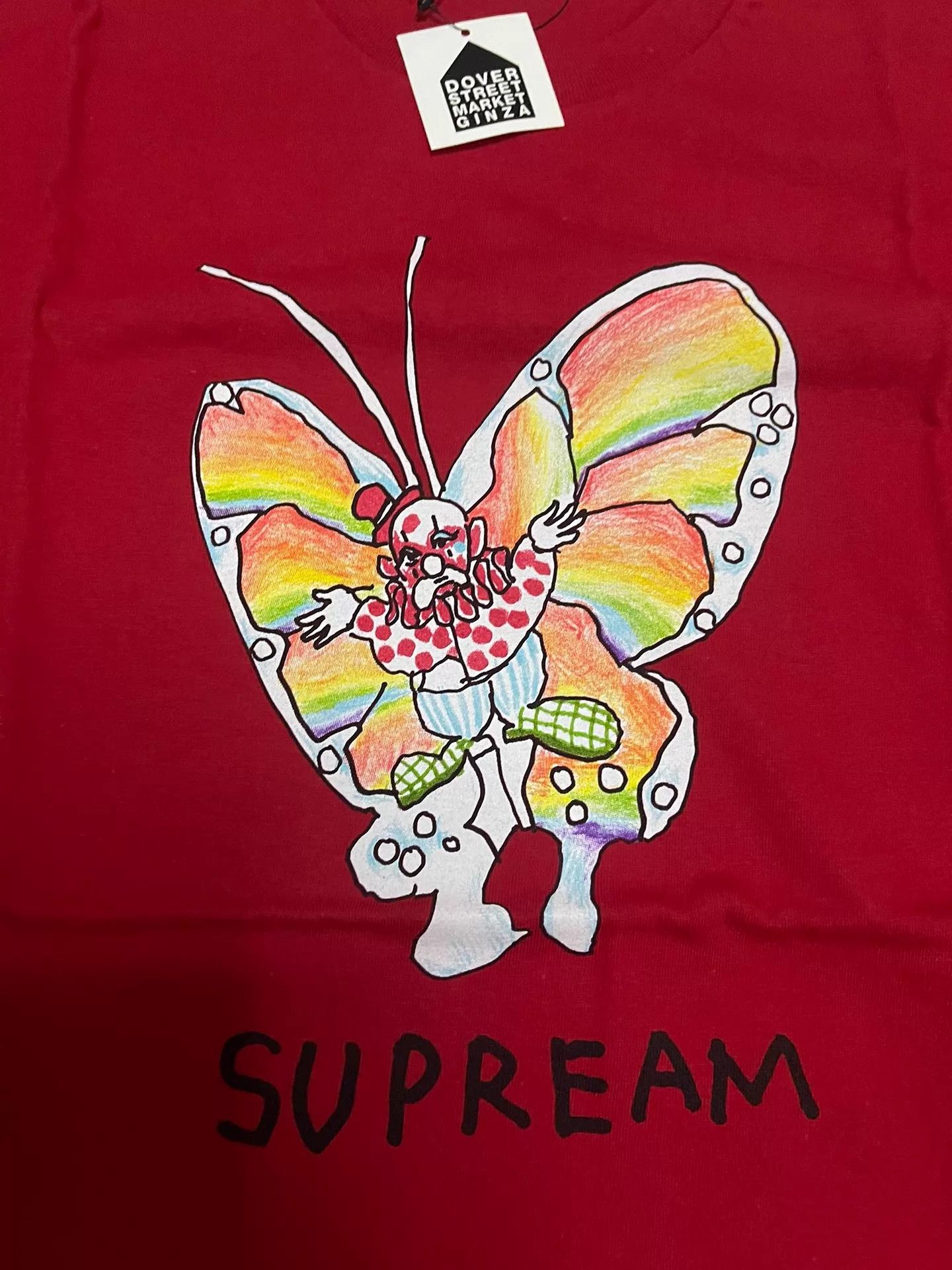 Superdry Supreme Butterfly Gonz Artist Collab Red M Tee NWT Size US M / EU 48-50 / 2 - 4 Thumbnail