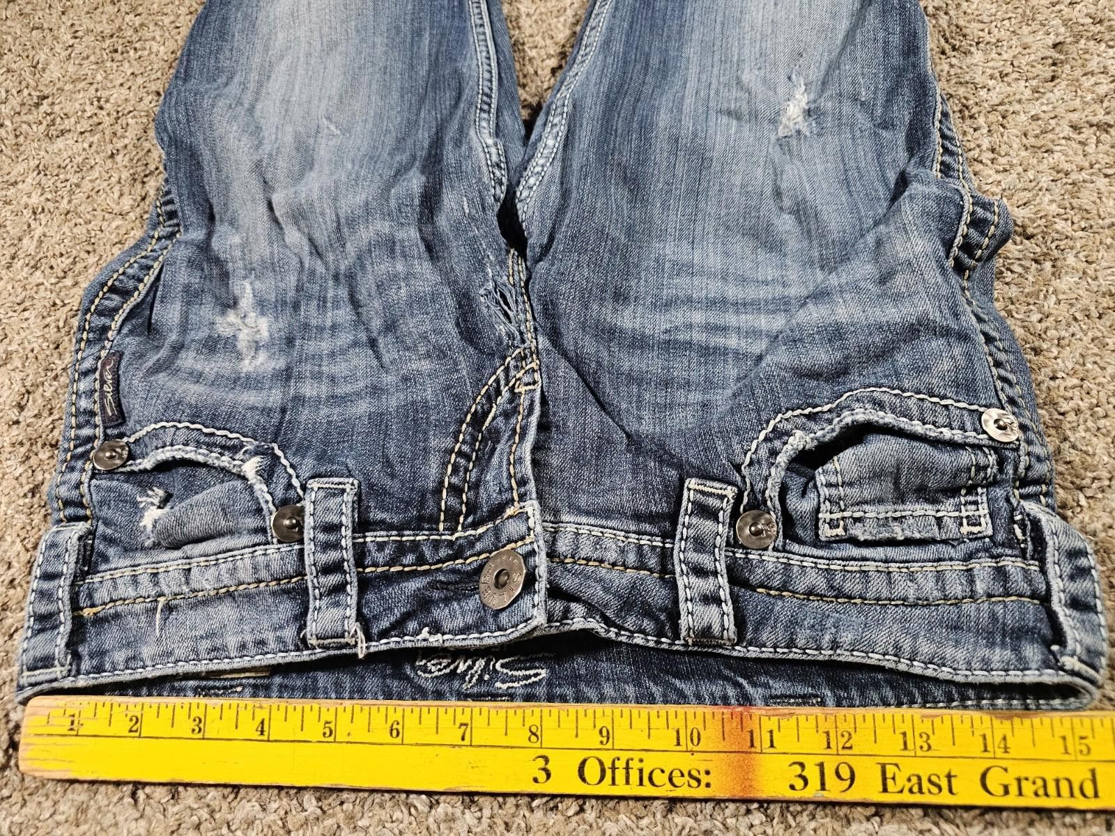 Silver Jeans Co. Silver Jeans Mckenzie Slim bootcut Womens 30x34 Flap Pockets Size 30" / US 8 / IT 44 - 7 Thumbnail