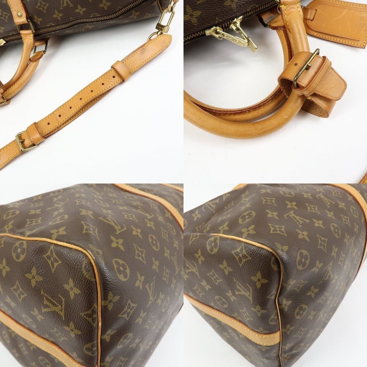 Louis Vuitton Louis Vuitton Monogram Keepall Bandouliere 60 Duffle Bag Size ONE SIZE - 5 Thumbnail