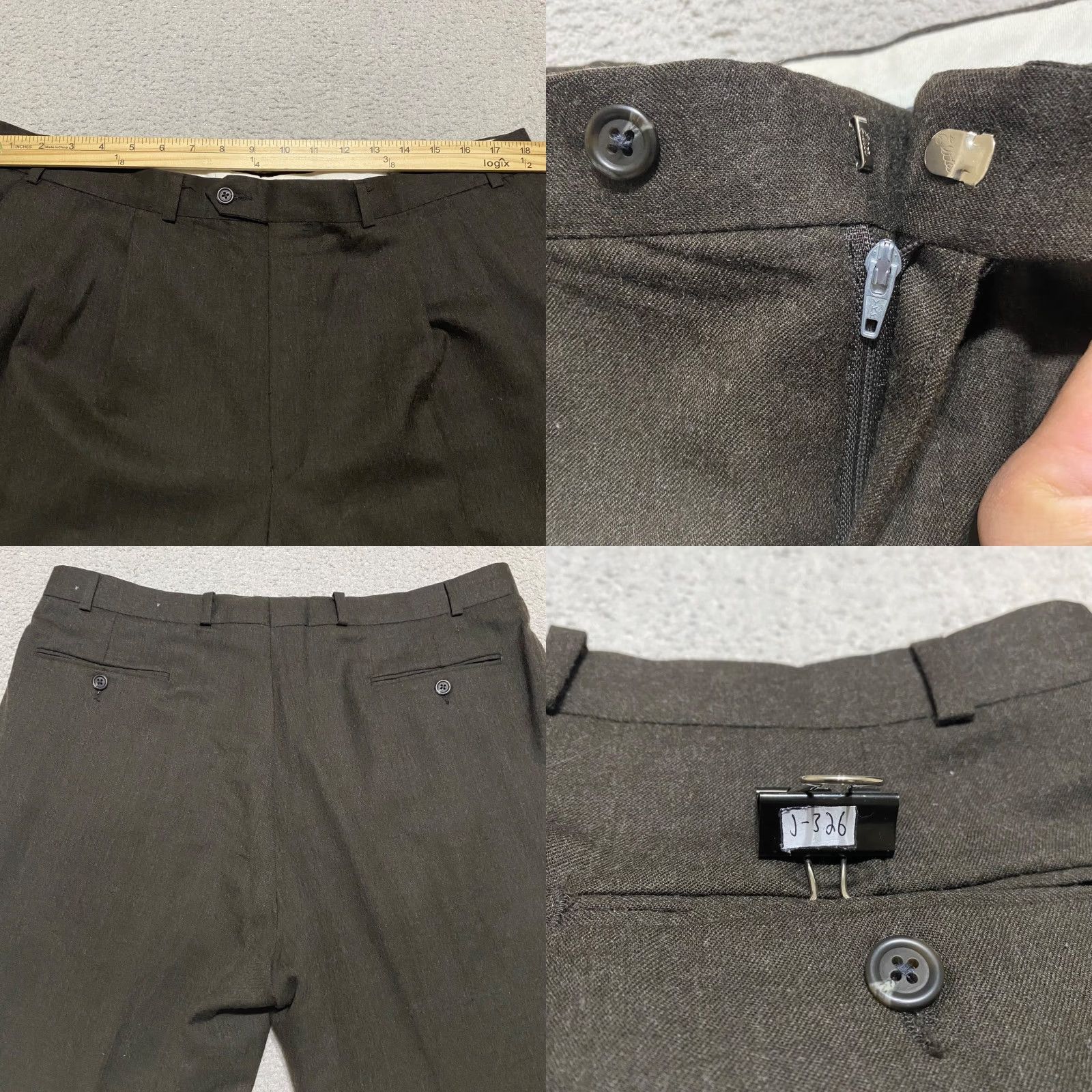 Ralph Lauren Lauren Ralph Lauren Mens 38 Dress Pants Brown Wool Straight Business Office Size US 38 / EU 54 - 8 Thumbnail