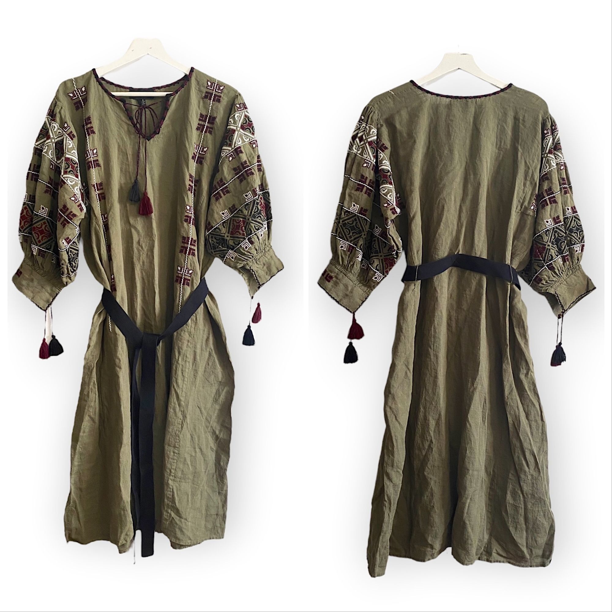 Nili Lotan Nili Lotan Valencia Dress, Army Green, Size S, New with tag Size S / US 4 / IT 40 - 14 Thumbnail