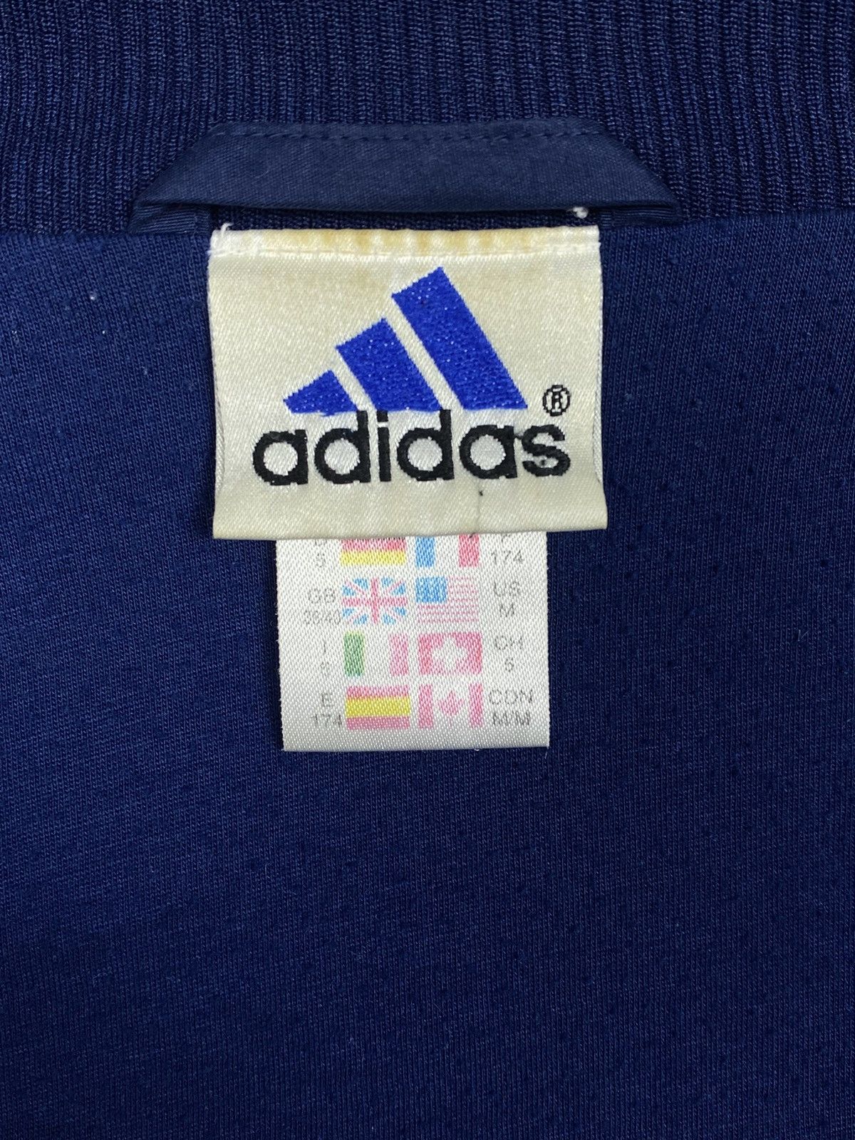 Adidas Vtg Adidas Tracksuit Full Set Jacket Pants Blue Green Neon Size US 33 - 12 Thumbnail