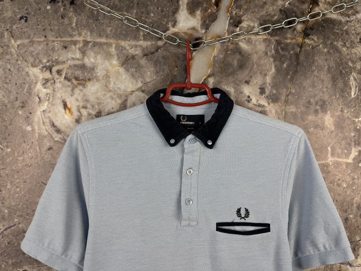 Fred Perry Men’s Fred Perry Polo Shirt Blue Streetwear Size Medium Size US M / EU 48-50 / 2 - 2 Thumbnail