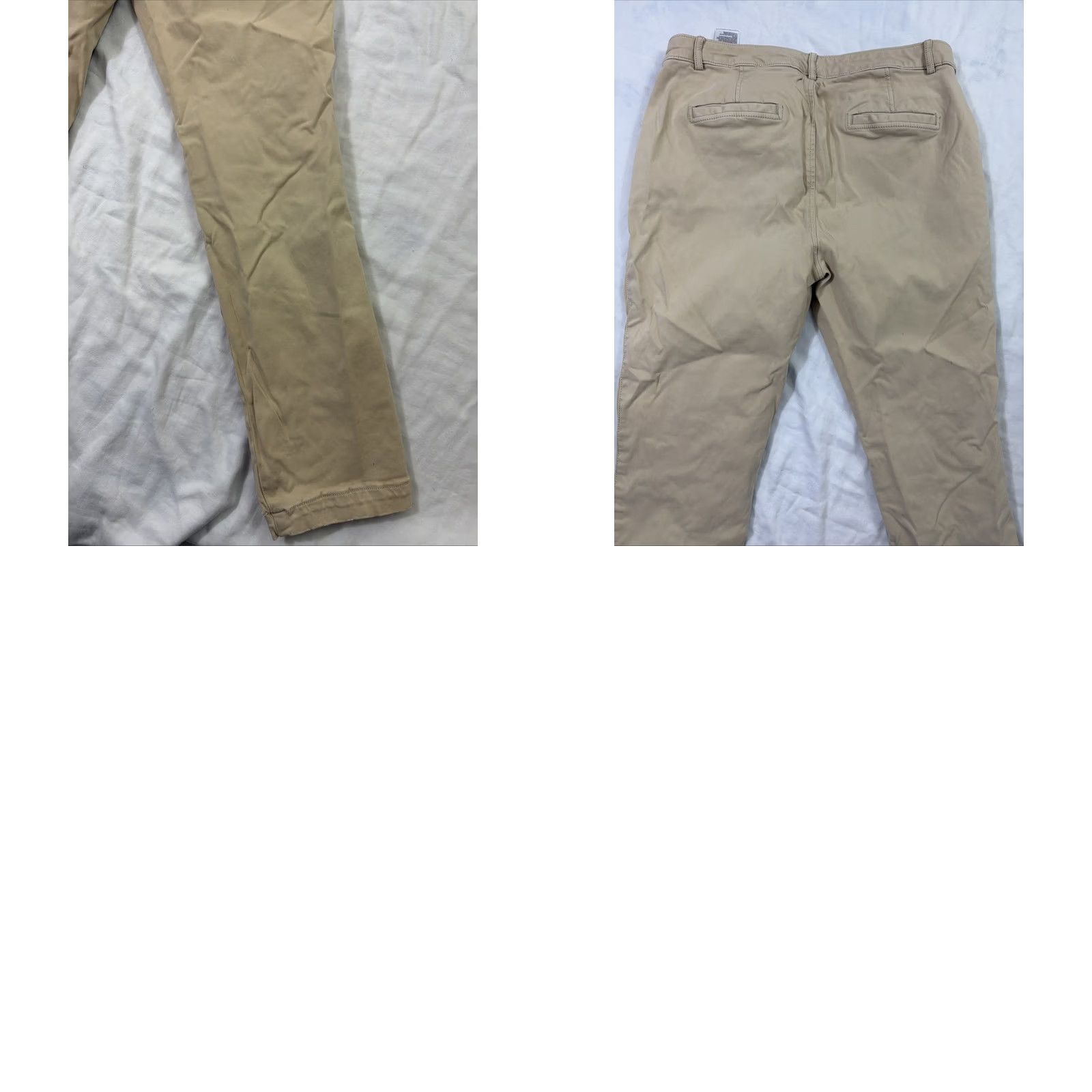 Banana Republic Banana Republic Women’s Chino Pants Beige Sloan Fit Cotton Blend Size 6 Regular Womens Size 28" / US 6 / IT 42 - 11 Thumbnail