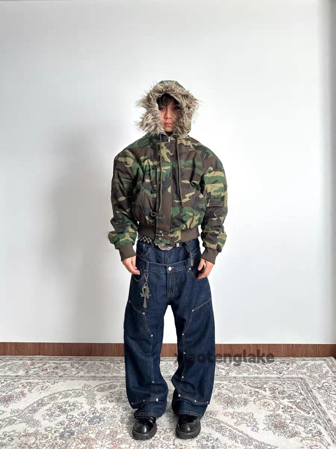 Jean xtl double waist loose baggy hiphop carpenter jeans Size US 28 / EU 44 - 4 Thumbnail