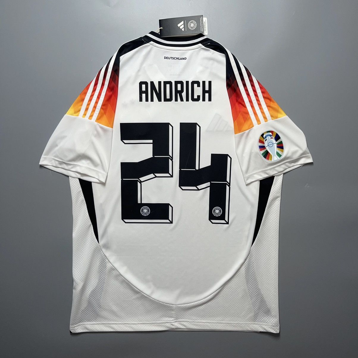 NWT GERMANY ADIDAS 2024 EURO SOCCER HOME JERSEY #24 ANDRICH