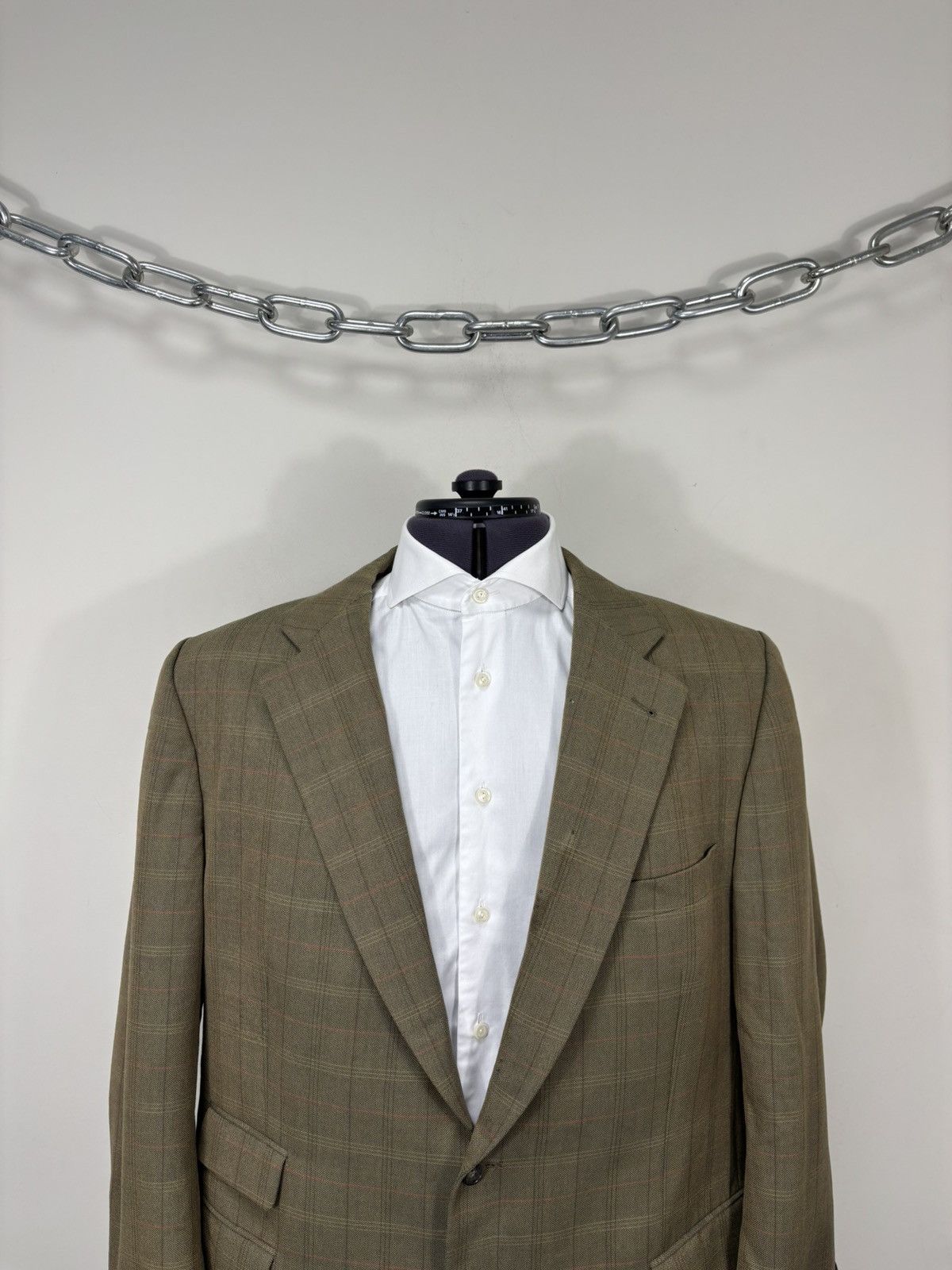 Burberry Vintage Burberry Prince Of Wales Check Wool Blazer Jacket Size 46R - 2 Thumbnail