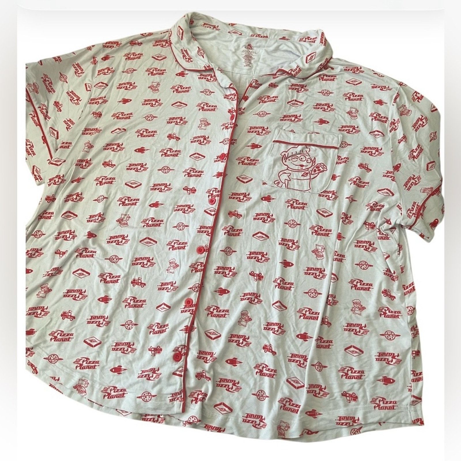 Disney Disney Pixar Pizza Planet Red & White pajamas, size XXL Size XXL / US 16-18 / IT 52-54 - 1 Thumbnail