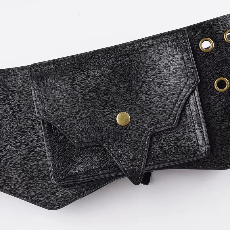 Leather × Vintage Western Style PU Leather Ladies Belt Size ONE SIZE - 11 Thumbnail