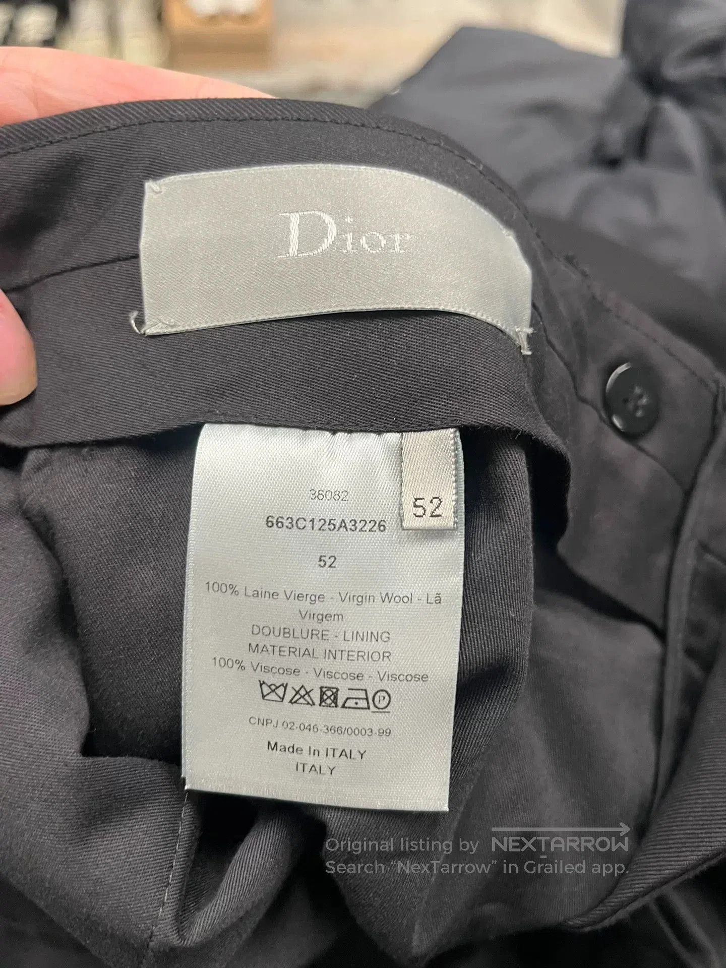 Dior Dior Black Suit Pants. Size US 35 - 3 Thumbnail