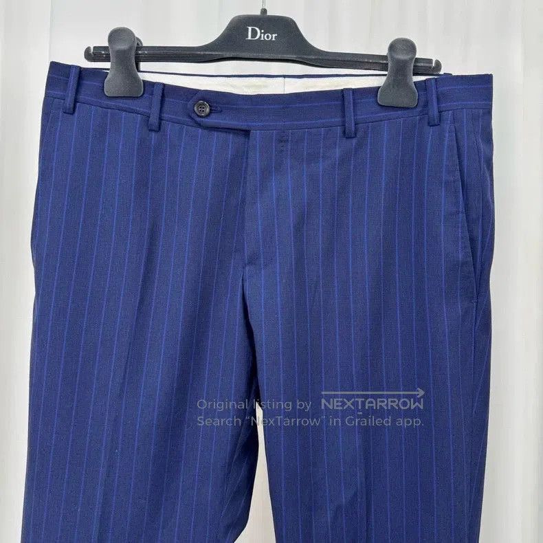 Ermenegildo Zegna Canali Wool Striped Tailored Trousers. Size US 32 / EU 48 - 3 Thumbnail