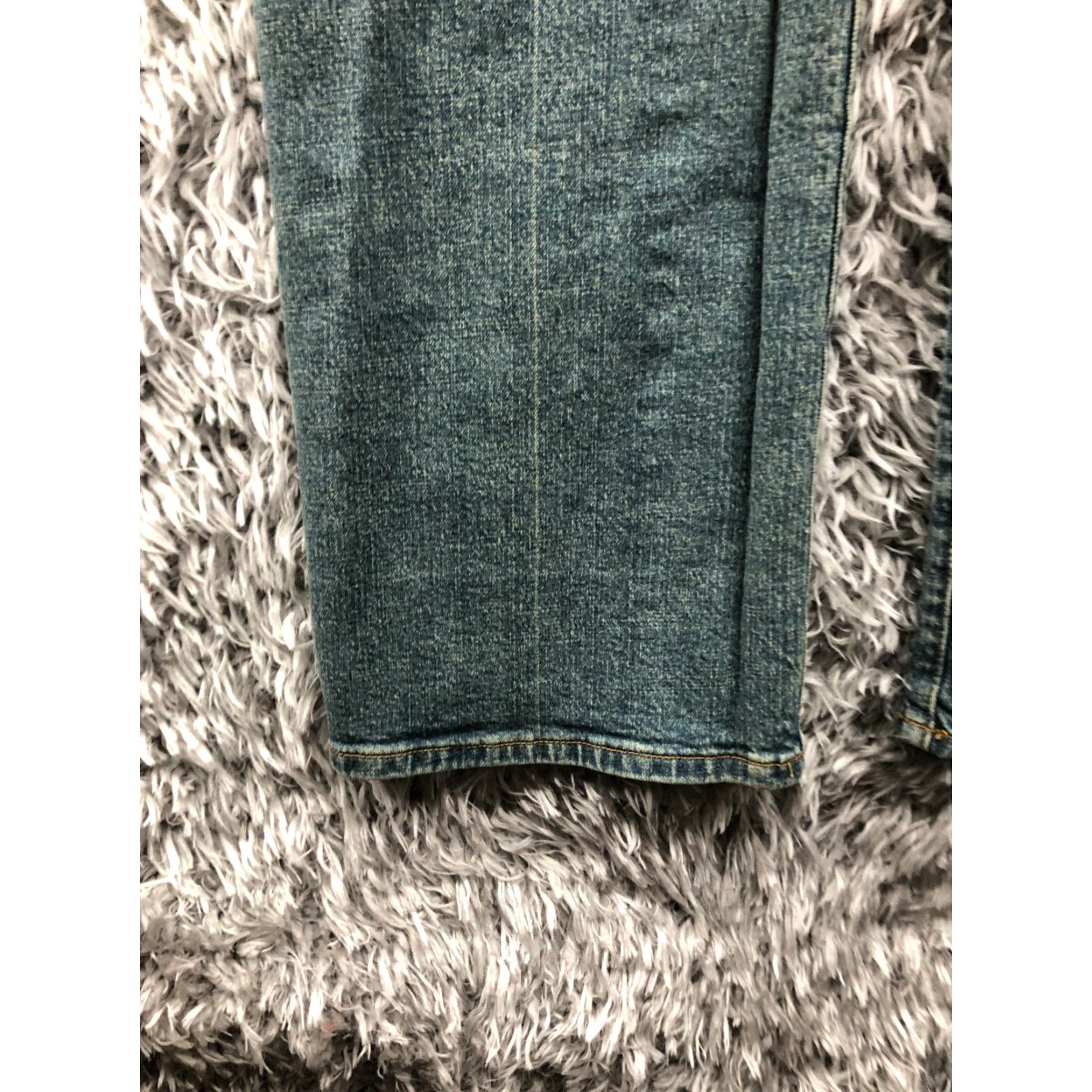 Vintage VIGOSS Jeans Size 13 Juniors Mid Rise Dark Wash Blue Denim Straight Jeans Women 34In Waist 31In Inseam Size 34" / US 12 / IT 48 - 7 Thumbnail