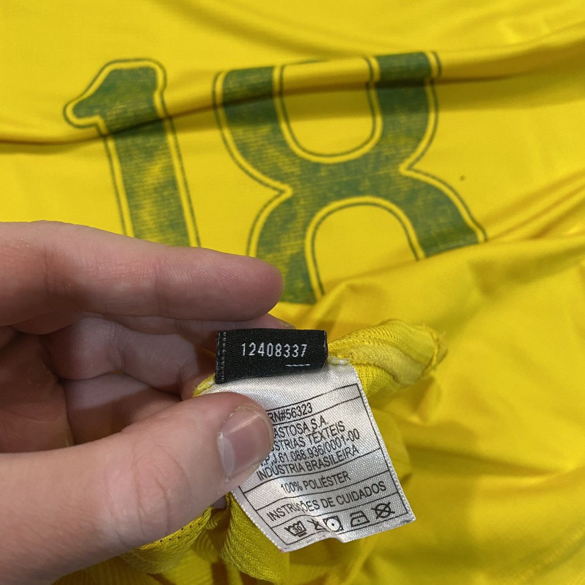 Nike × Vintage ROBINHO ! VINTAGE NIKE BRAZIL TEE SOCCER JERSEY NATION 00s Size US L / EU 52-54 / 3 - 11 Thumbnail