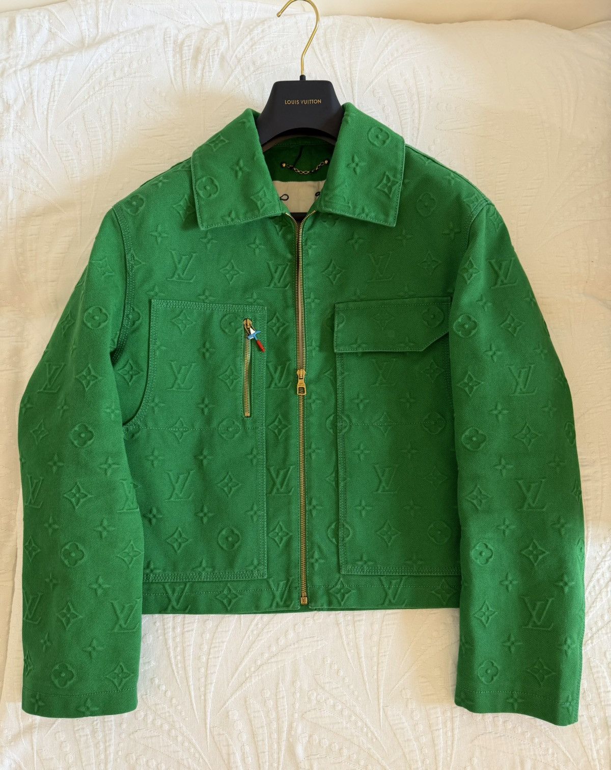 Louis Vuitton Louis Vuitton Monogram Jacket Green (Virgil Abloh) Full Set Size US S / EU 44-46 / 1 - 2 Thumbnail