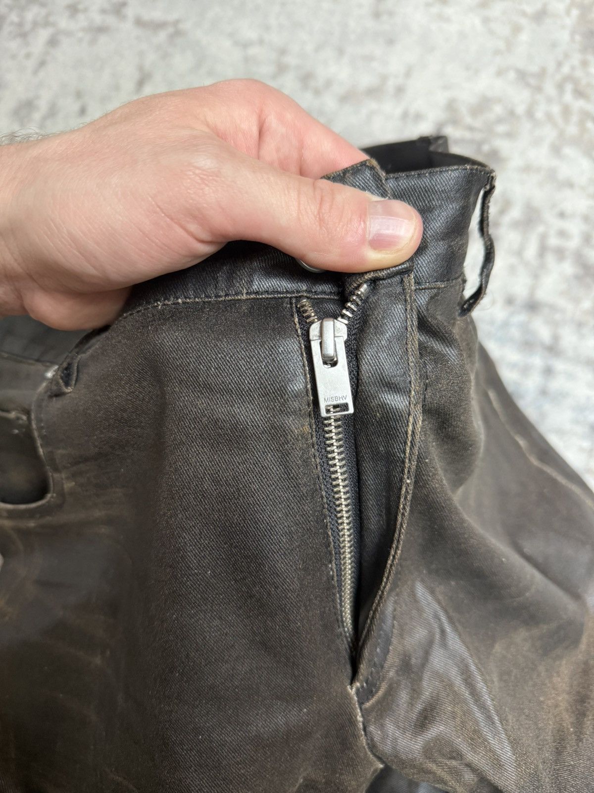 Misbhv Misbhv Black Ruched Bootcut Pants Size US 33 - 11 Thumbnail