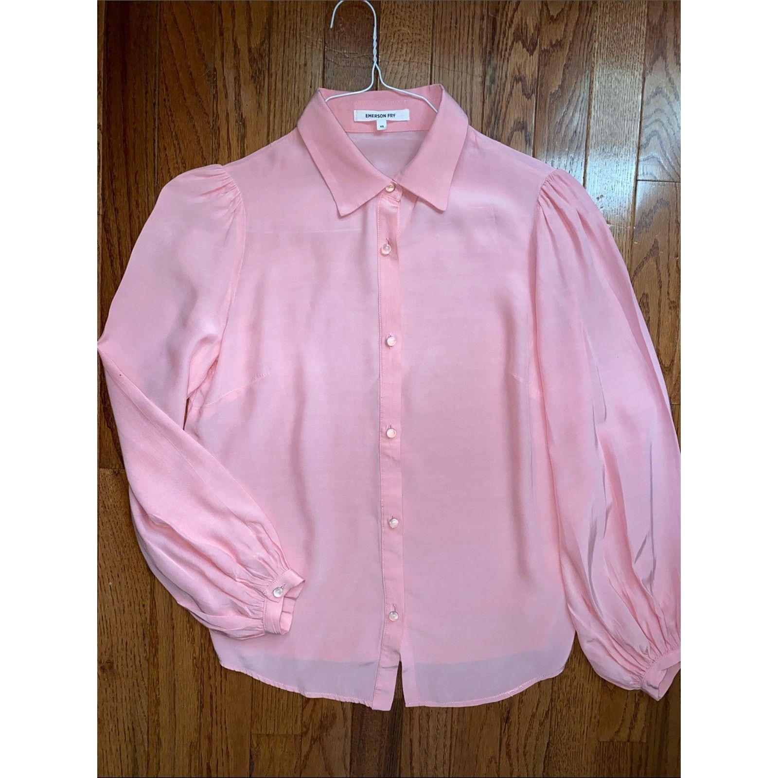 Emerson Fry Emerson Fry $238 Frankie Blouse Rose Peony XS EUC Size XS / US 0-2 / IT 36-38 - 2 Thumbnail