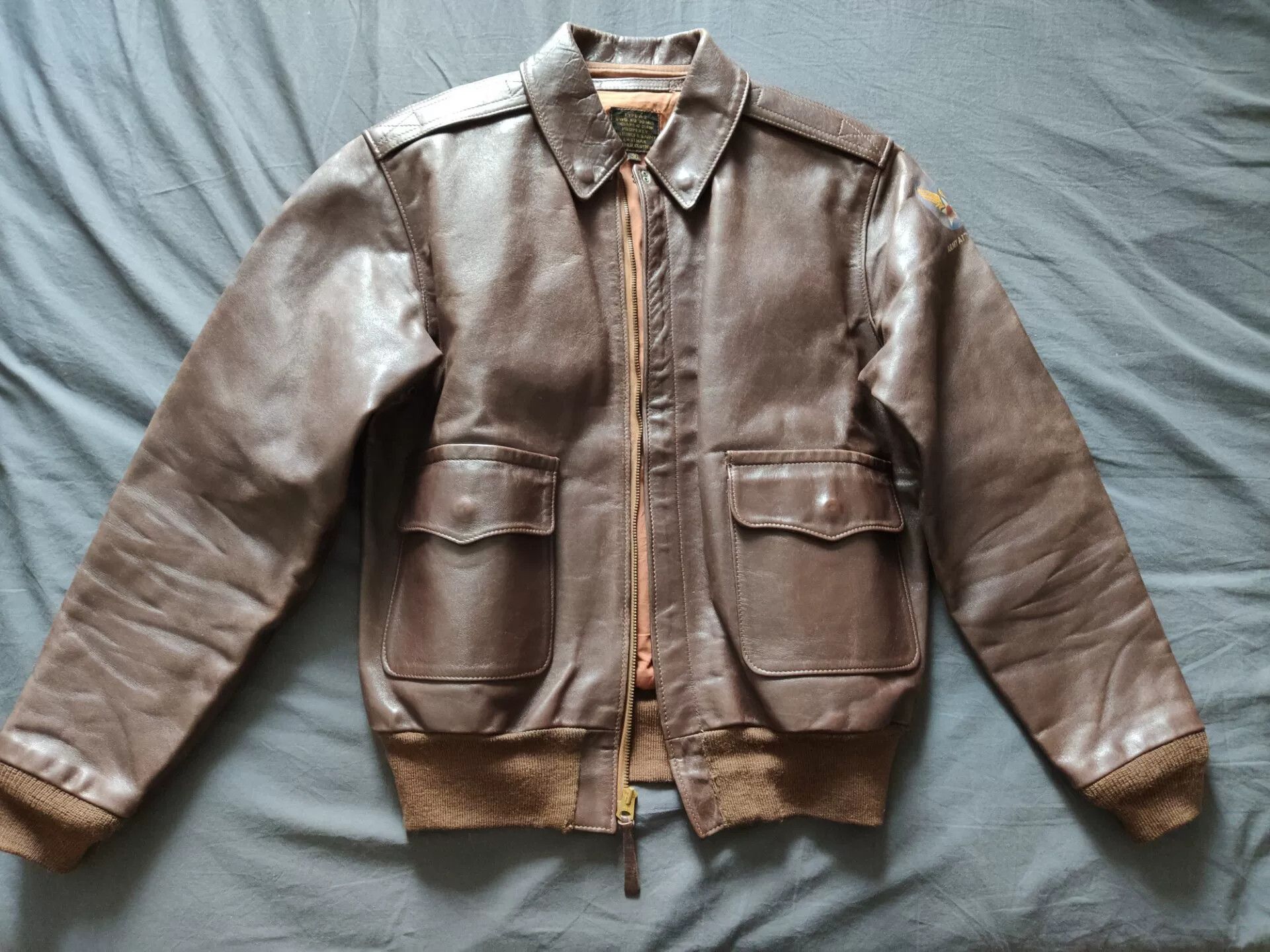 Eastman Leather Clothing Eastman A2 Leather Jacket Size 36 Size US S / EU 44-46 / 1 - 1 Thumbnail