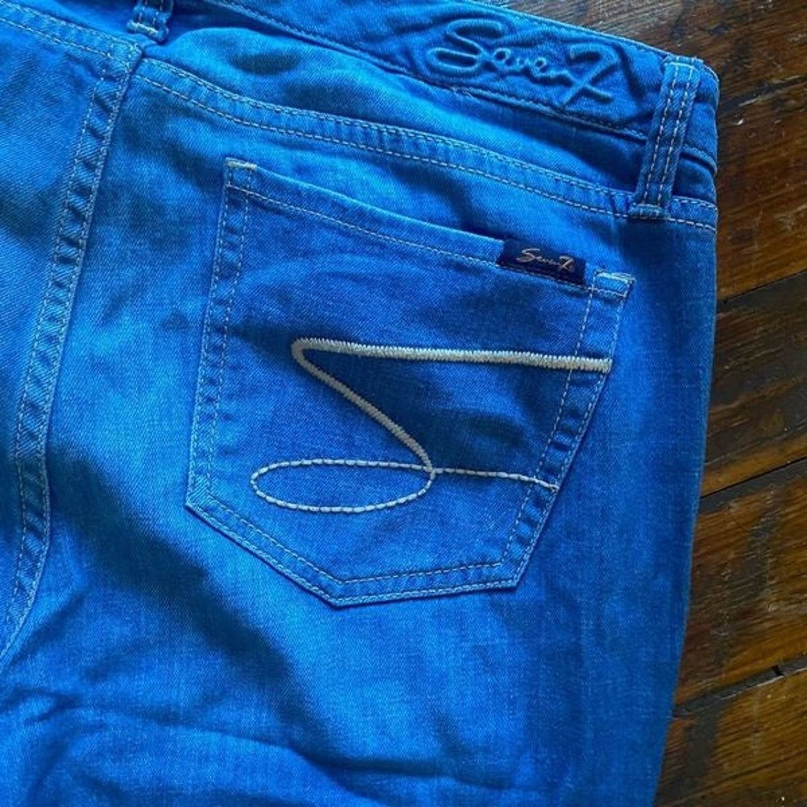 7 For All Mankind 7 for All Mankind Flare Blue Jeans Size 12, MSRP $228 Size 34" / US 12 / IT 48 - 7 Thumbnail