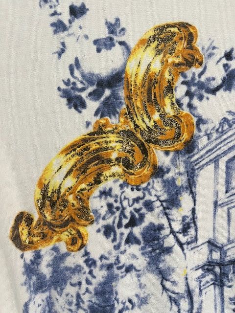 Just Cavalli Just Cavalli S/S 2007 Toile-de-Jouy × Gold Baroque Tee Size US M / EU 48-50 / 2 - 4 Thumbnail