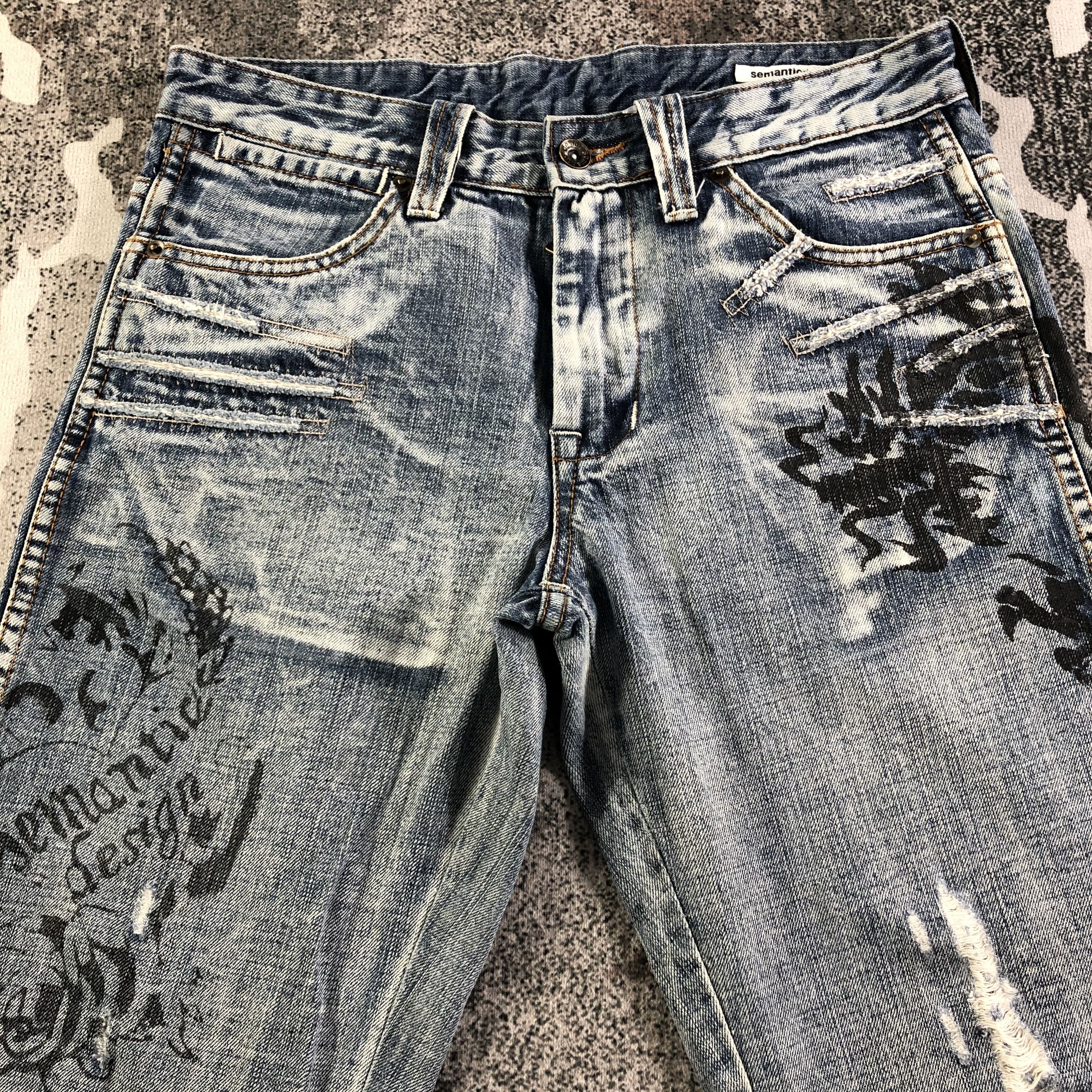 semanticdesign Semantic Design Jeans Distress Dragon Denim KJ2523 Size US 30 / EU 46 - 3 Thumbnail