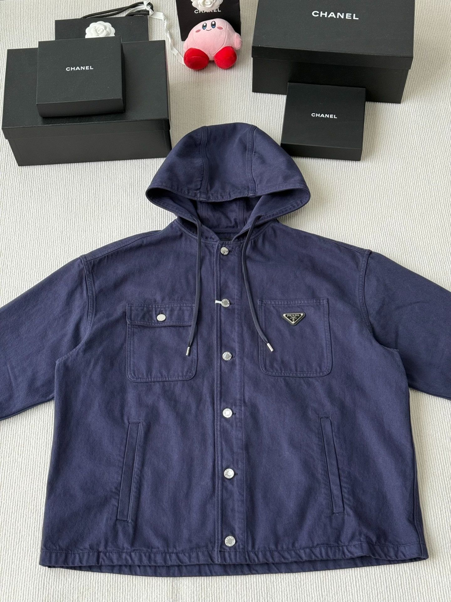 Prada Prada Deep Blue Utility Hooded Jacket Size US M / EU 48-50 / 2 - 1 Thumbnail