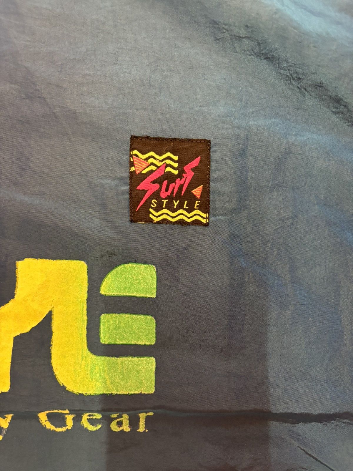 Vintage ***FINAL DROP***RARE 90s SURF STYLE OVERSIZED WINDBREAKER OS Size US XXL / EU 58 / 5 - 4 Thumbnail