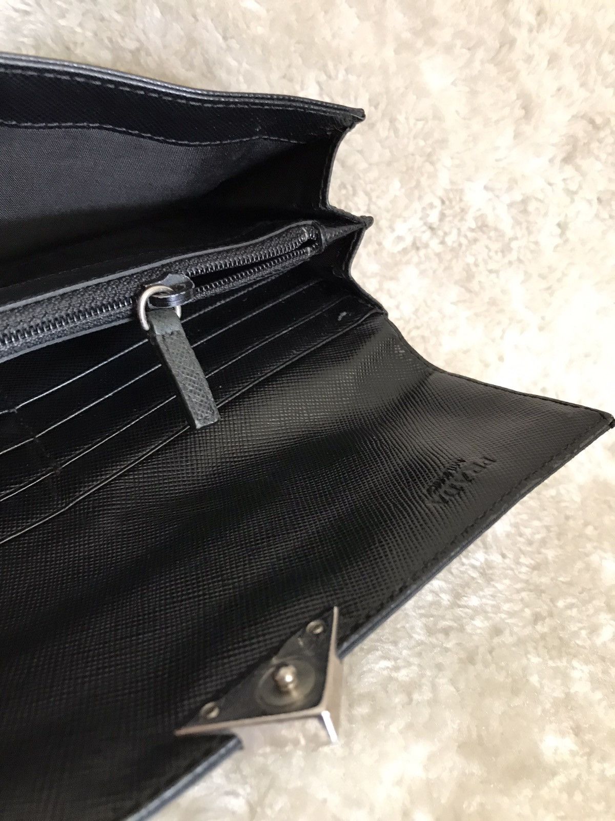 Prada × Vintage PRADA Wallet Black Nylon Leather Size ONE SIZE - 9 Thumbnail