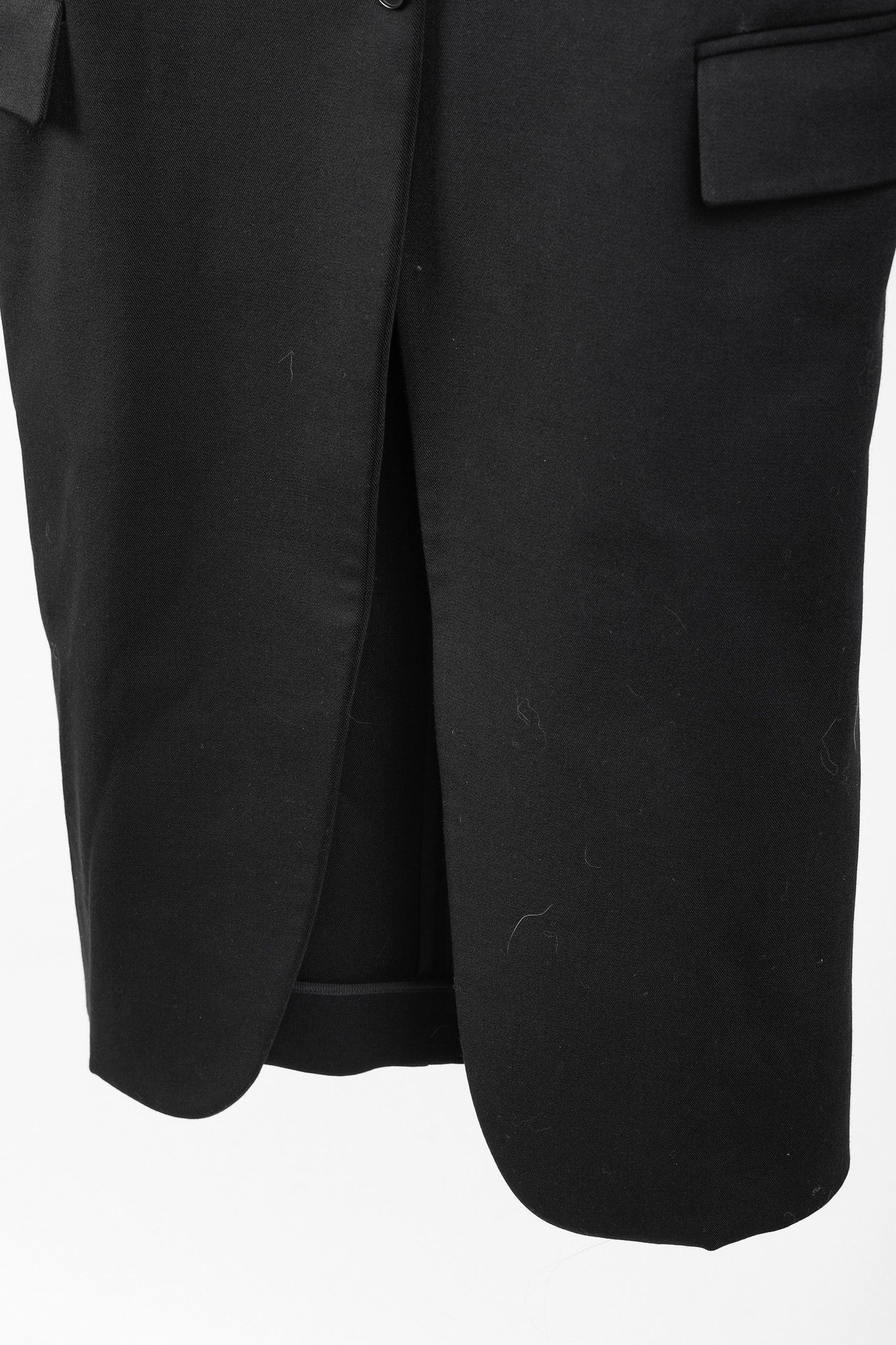 Stella McCartney Stella McCartney Black Wool-Gabardine Coat Size S / US 4 / IT 40 - 7 Thumbnail