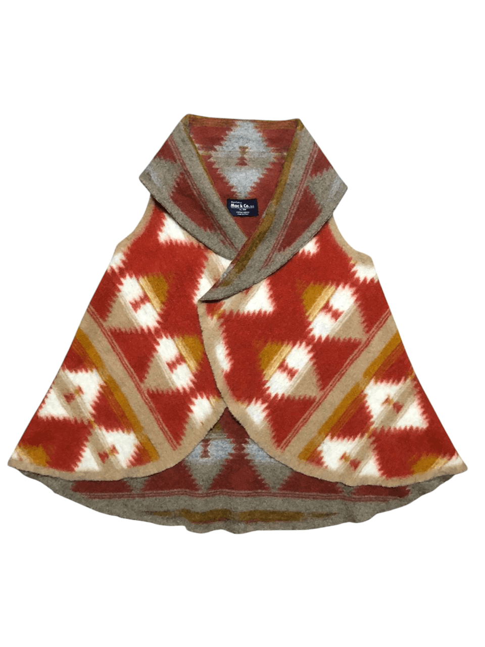 Native Vintage Mac & Co Navajo Buttonless Knitted Fabric (Italy) Size M / US 6-8 / IT 42-44 - 1 Thumbnail