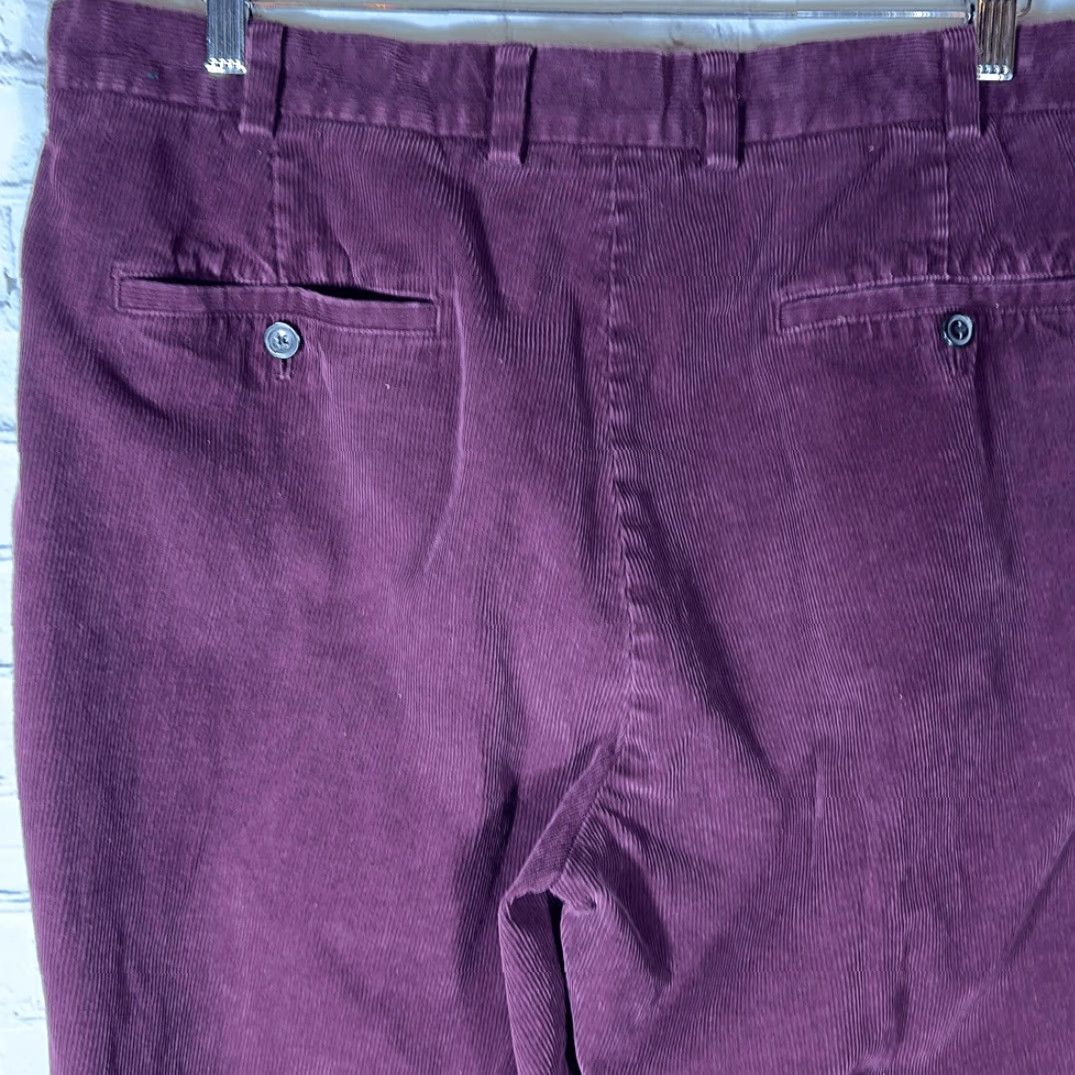Brooks Brothers Brooks Brothers Pants Corduroy 346 Clark Mens Burgundy 38x32 100% Cotton Red Corduroy Mens Size US 38 / EU 54 - 3 Thumbnail