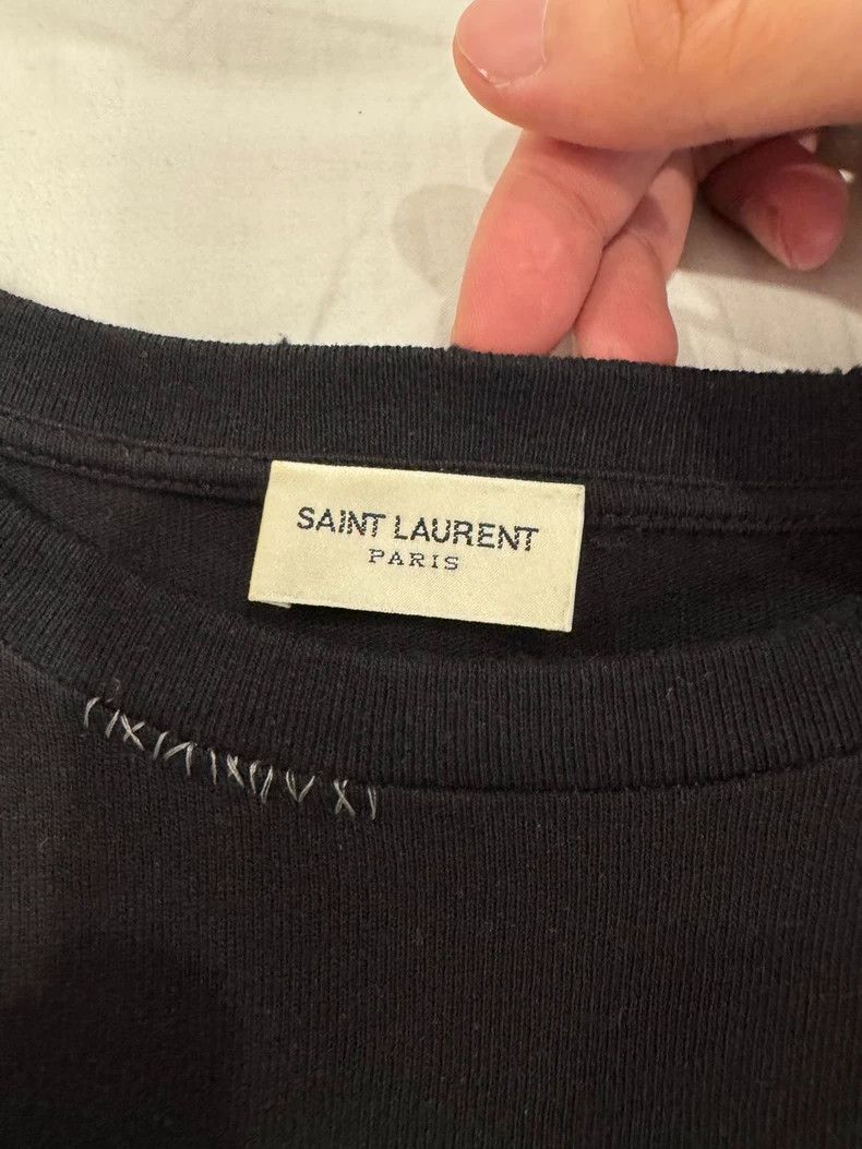 Saint Laurent Paris Saint laurent paris Love printed black short sleeve 2506-Ne Size US L / EU 52-54 / 3 - 2 Thumbnail