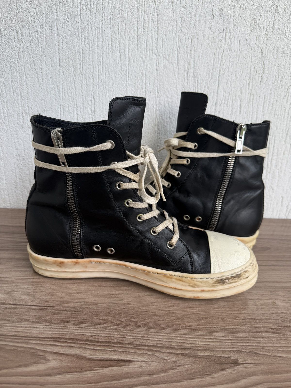 Rick Owens 🔥Rare w16 mainline ramones Size US 10.5 / EU 43-44 - 16 Thumbnail