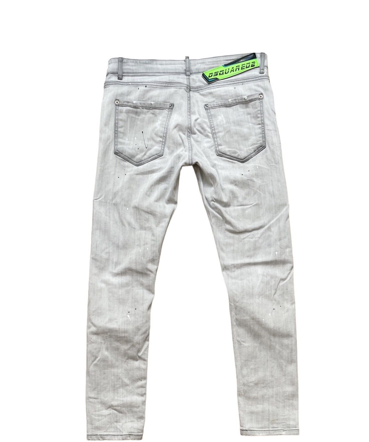Dsquared2 Dsquared 2 Iconic Distressed Painted Slim Jeans Size US 31 - 1 Thumbnail