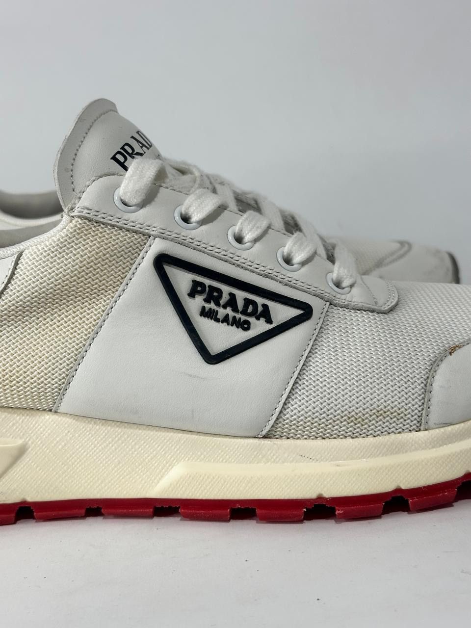 Prada Prada Prax Leather and Mesh Low Top Sneakers. Size US 7 / EU 40 - 5 Thumbnail