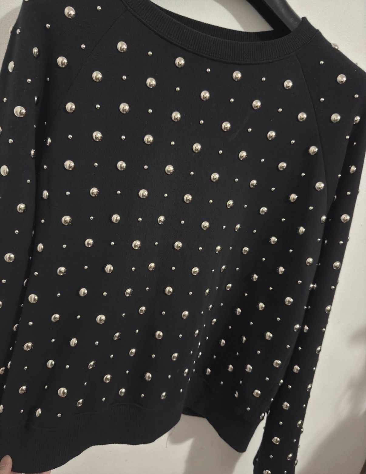 Saint Laurent Paris Saint Laurent (SLP) 14FW Crewneck Full-Studded Sweatshirt Size US L / EU 52-54 / 3 - 3 Thumbnail