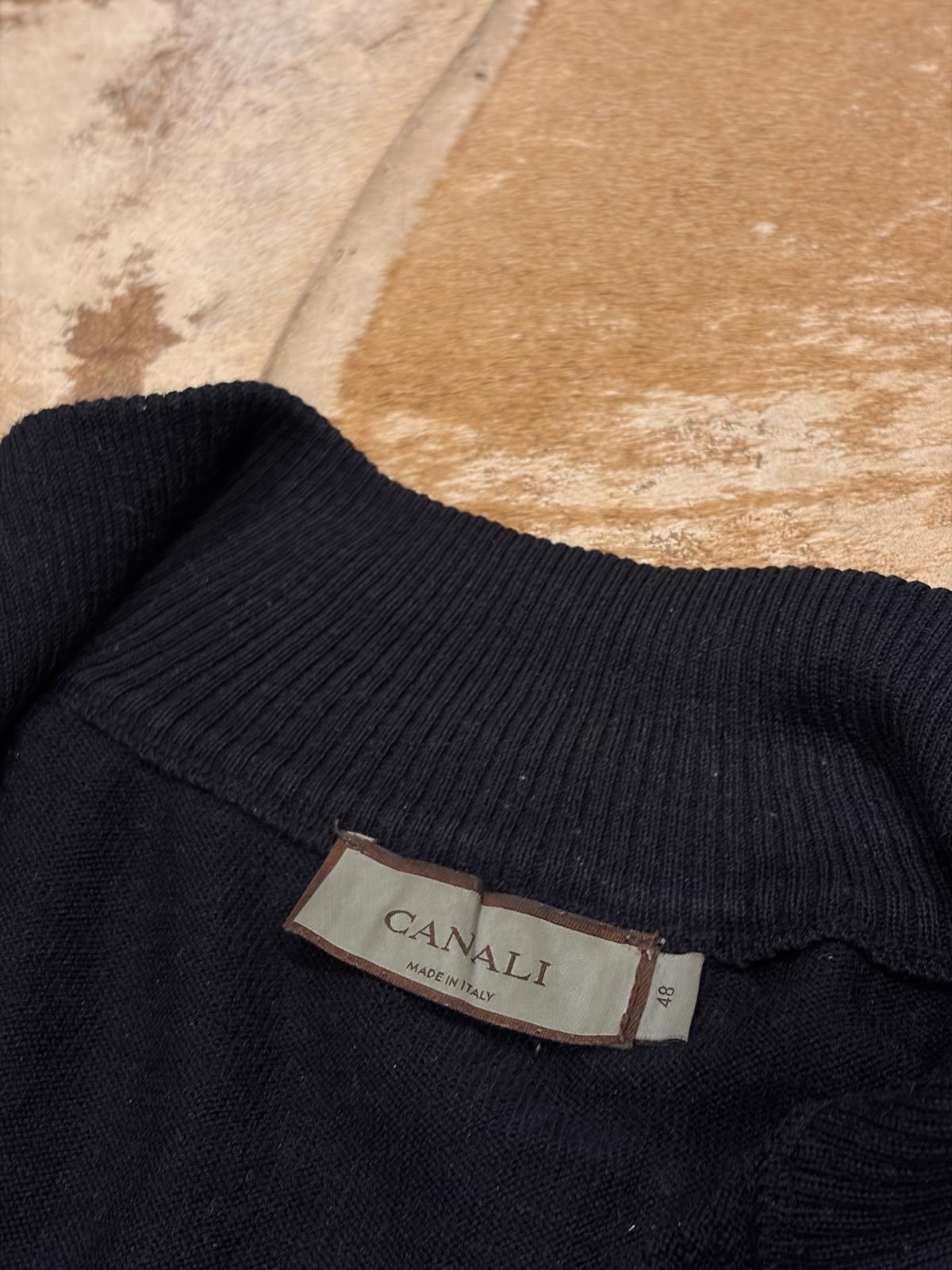 Canali Canali Extrafine Merino Half-Zip Knit (Current Season) Size US M / EU 48-50 / 2 - 2 Thumbnail