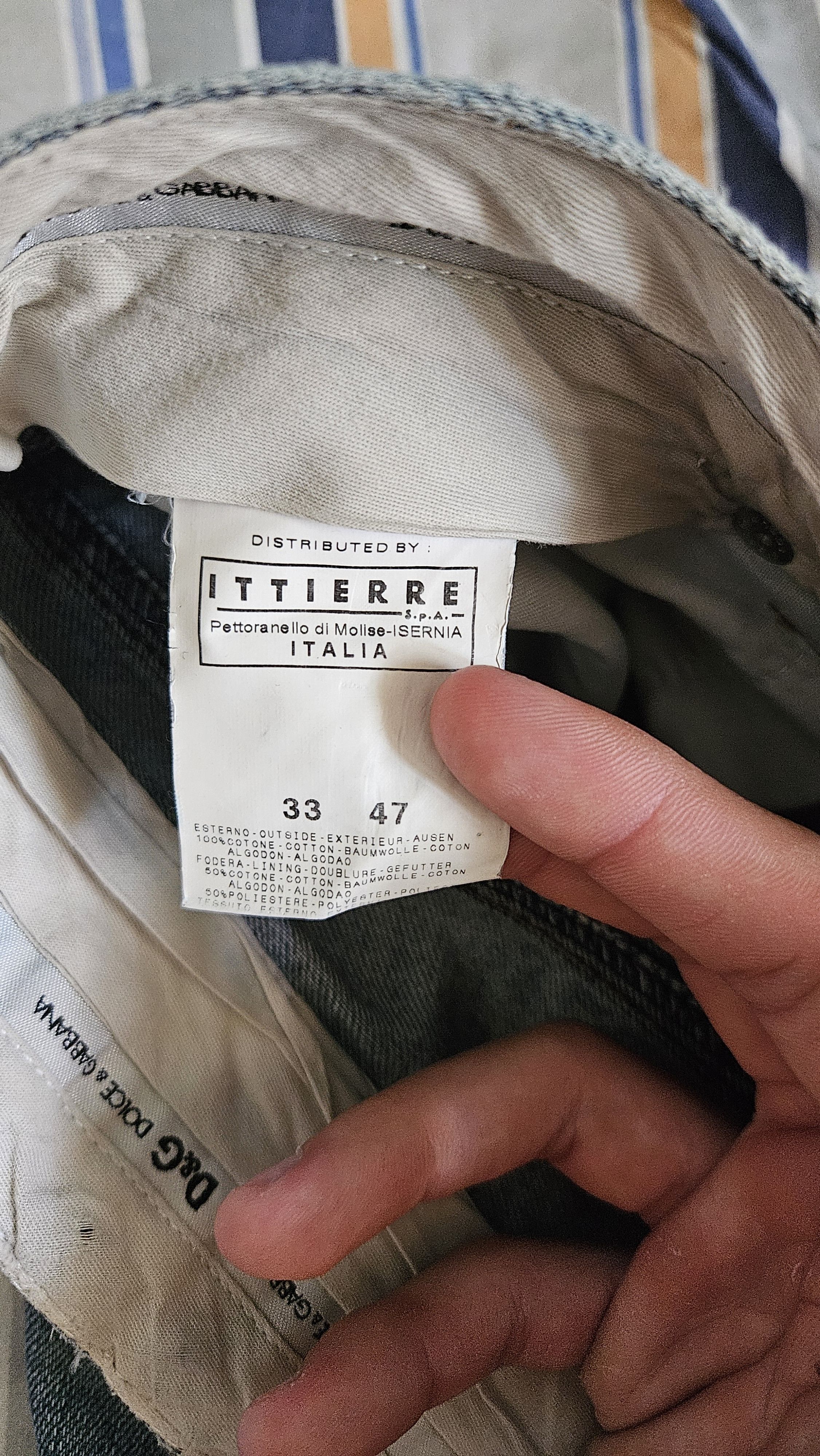 Dolce & Gabbana "I ❤️ Denim" vintage Dolce&Gabbana jeans Size US 33 - 4 Thumbnail
