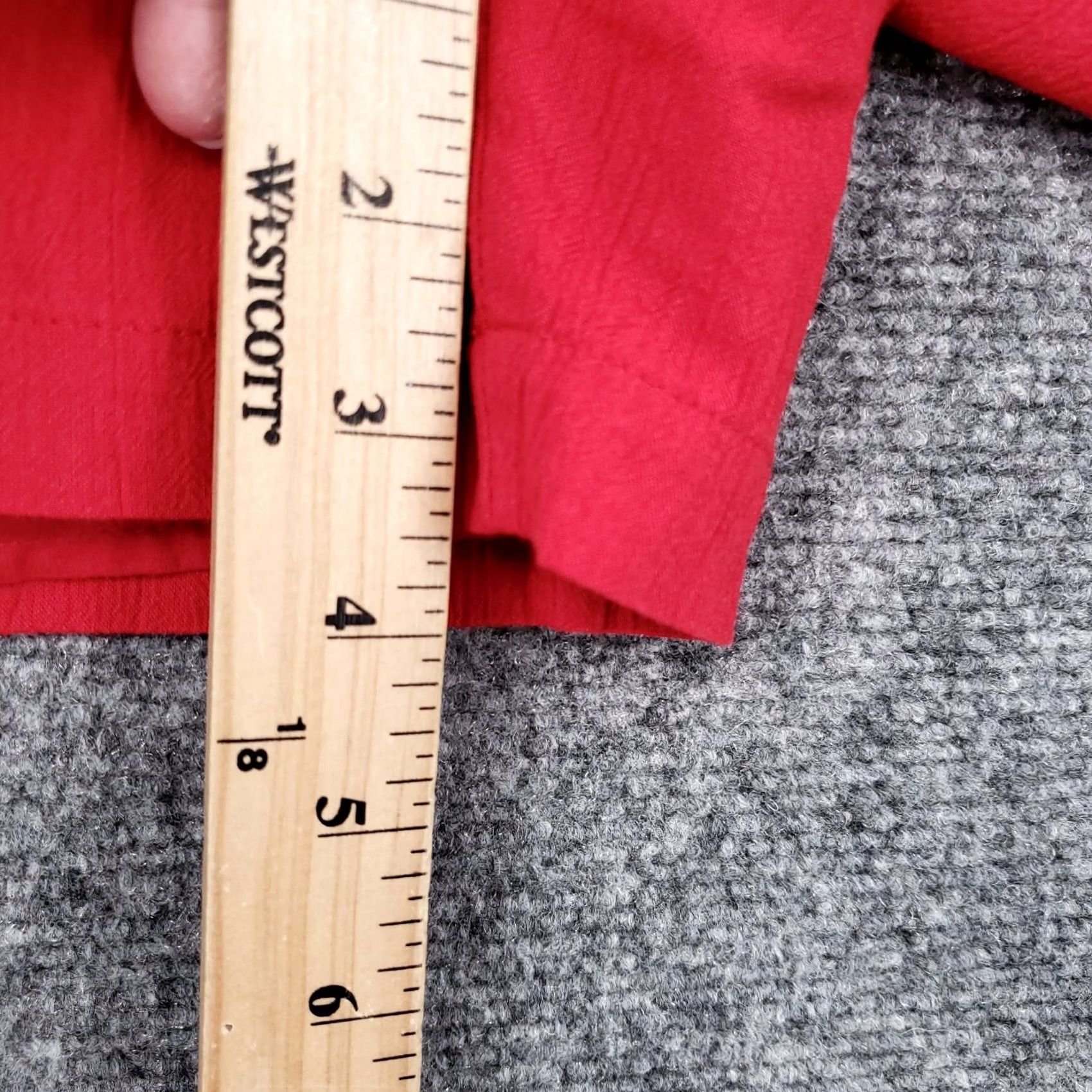 Vintage Style&co. Shorts Women XL Red Mid Rise Pull On Casual NWT Short Size 40" / US 18 - 5 Thumbnail
