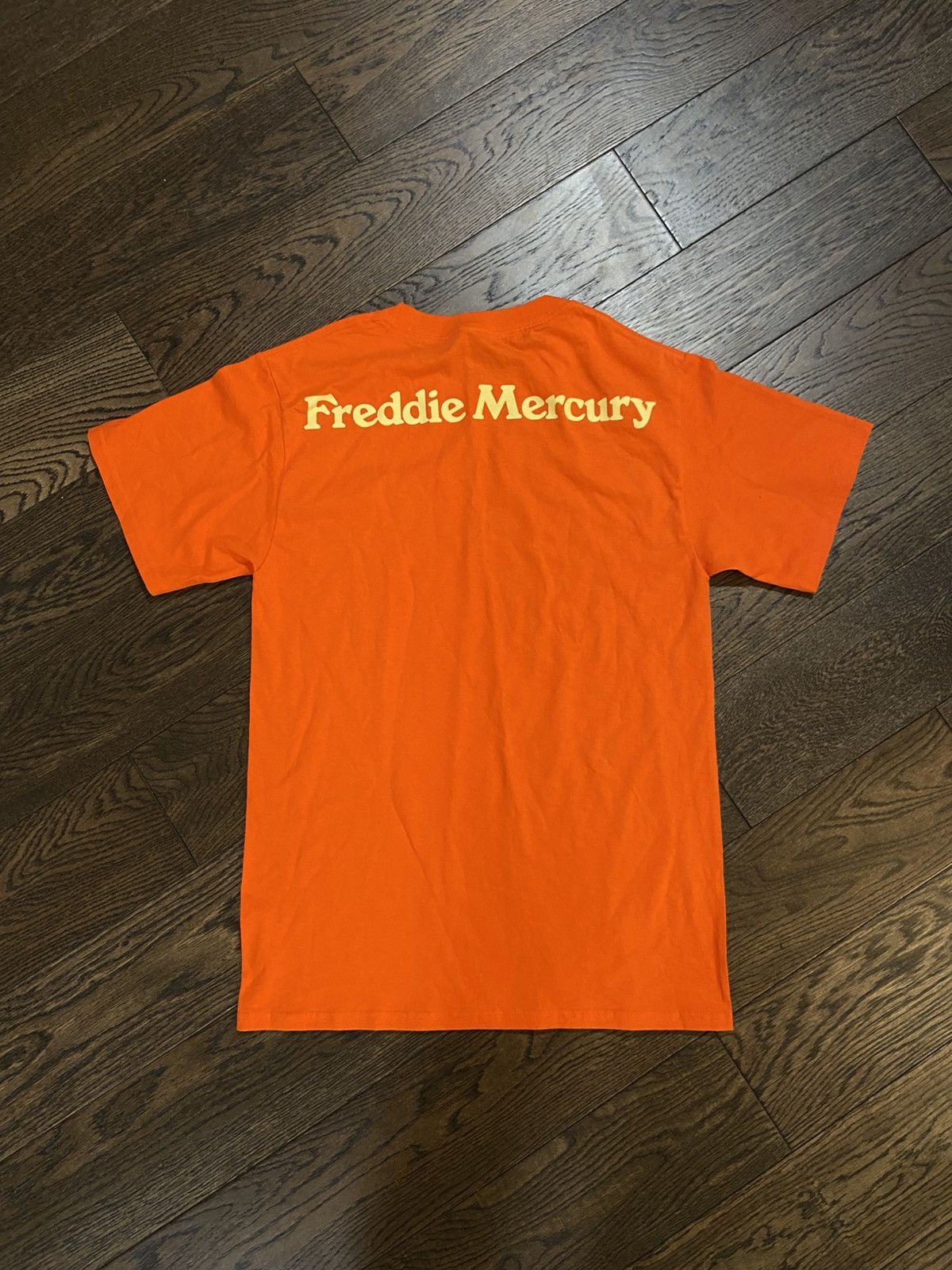 Vintage Vintage Freddie Mercury Orange Tee Size US M / EU 48-50 / 2 - 2 Thumbnail