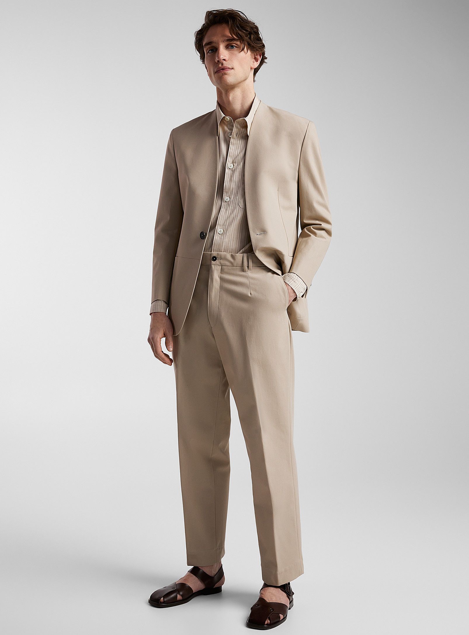 Other BNWT SS24 ECOLE DE PENSEE NO COLLAR JACKET 48 Size US M / EU 48-50 / 2 - 1 Thumbnail